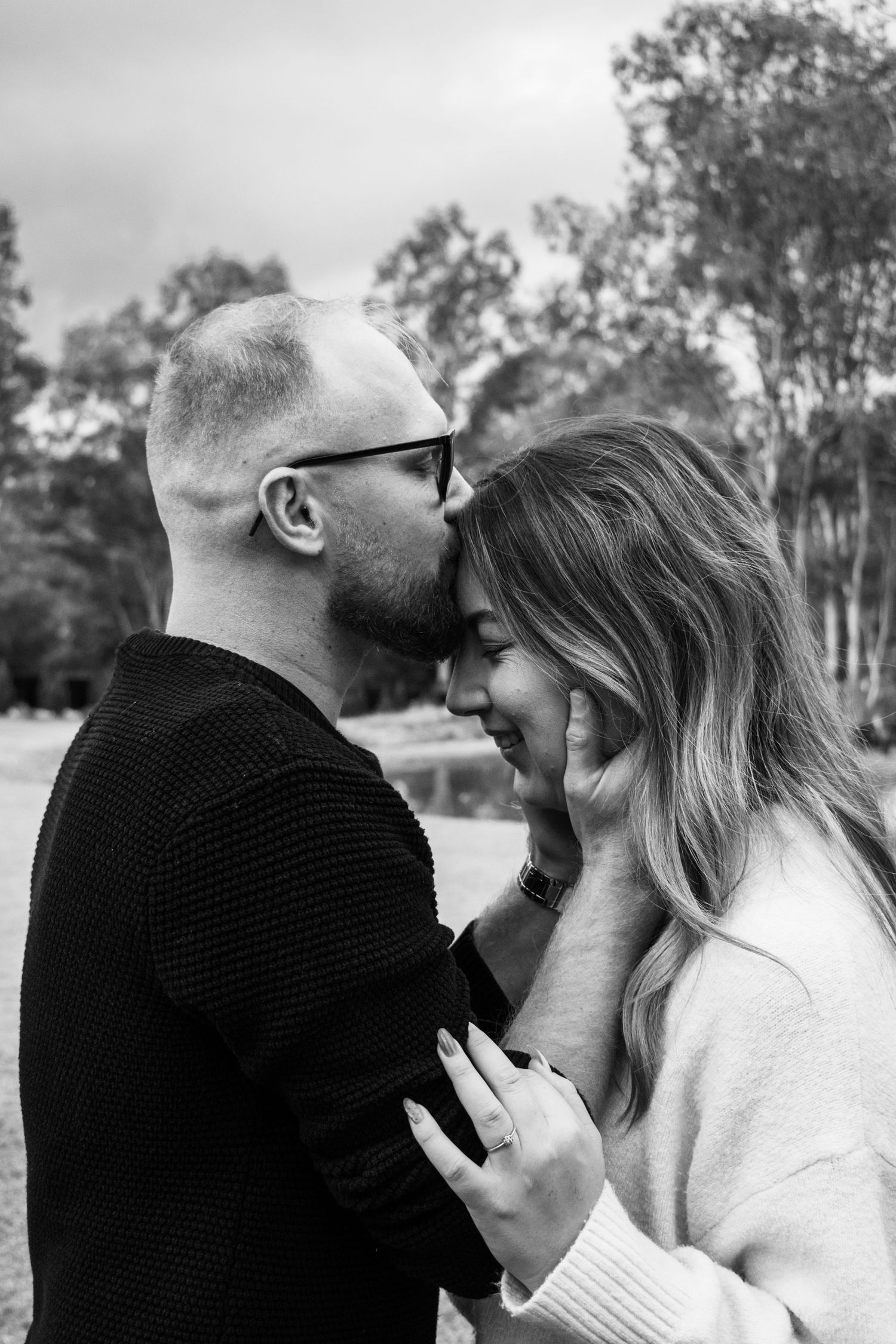 Sacred moment captured between a couple starting their lives together.