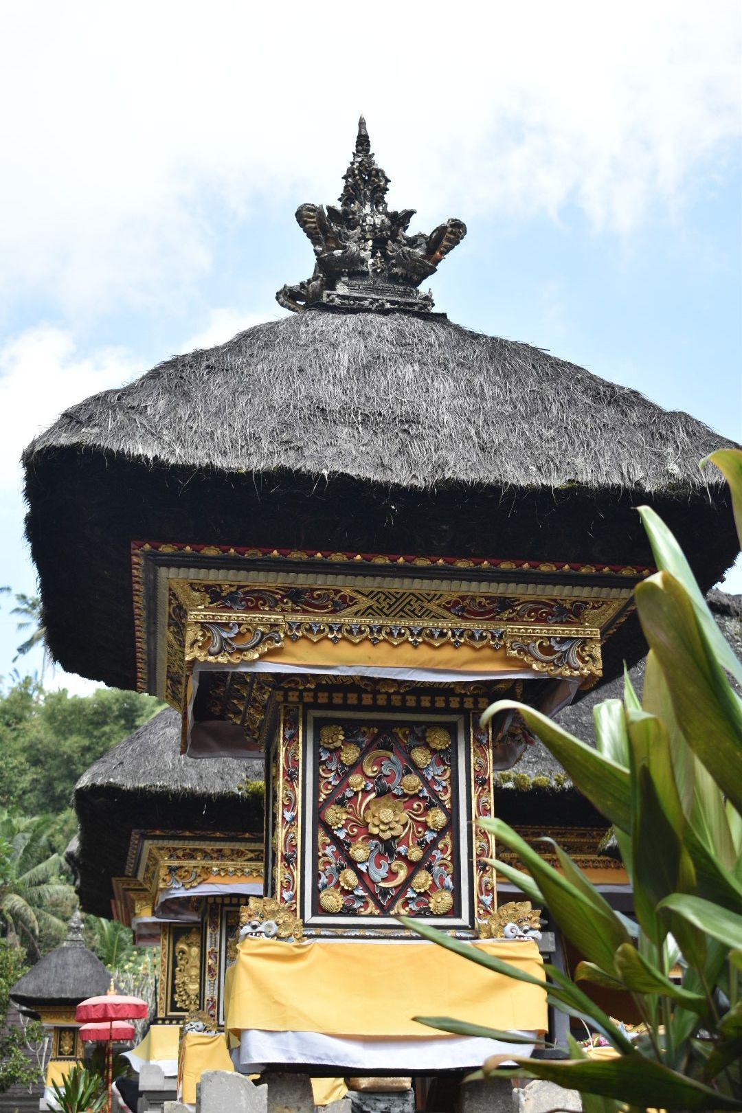 Celebrating a family vacation in Bali.