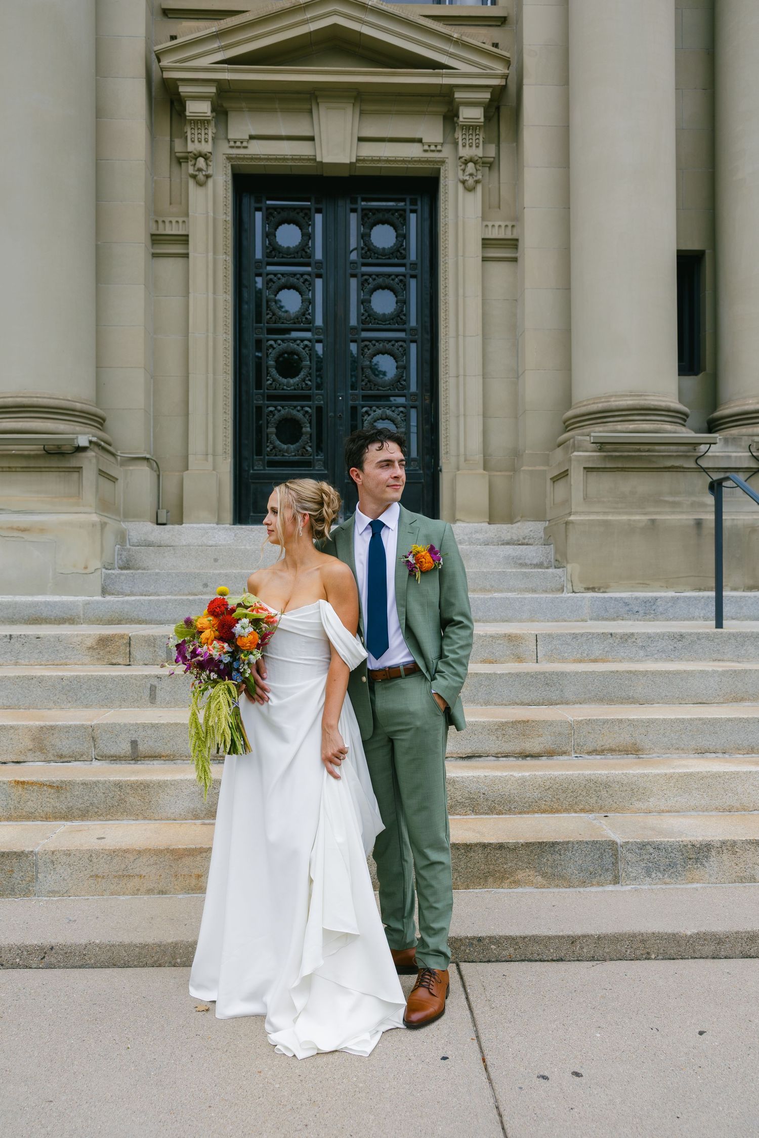 bride and groom photos