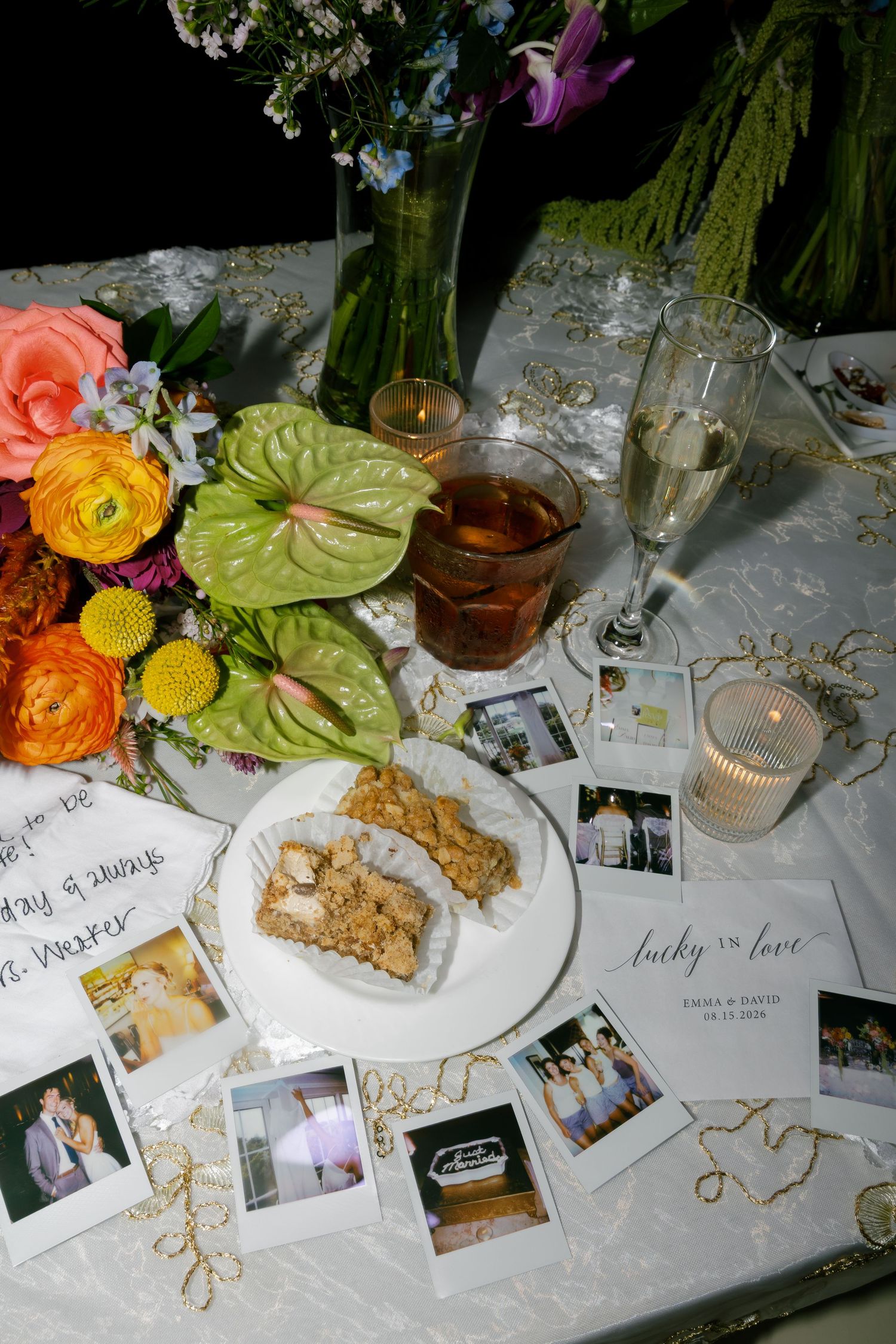 film, polaroid, dance floor, reception