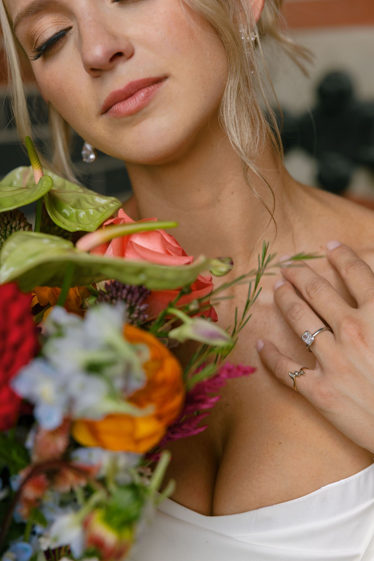 bridal portraits, bride, wedding, film photography