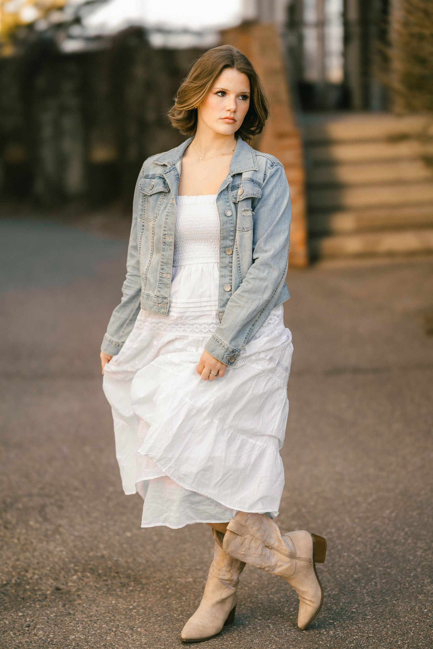 Senior portrait of young woman in Stillwater Minnesota