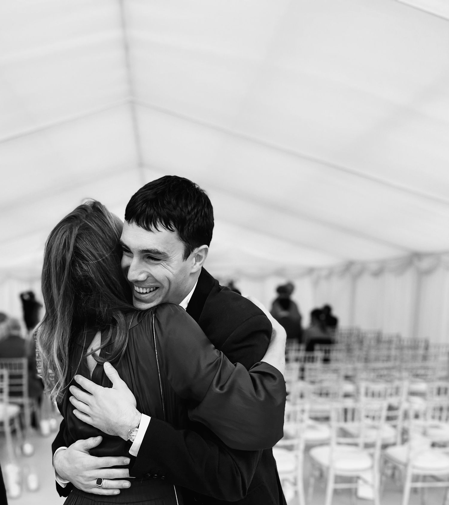 Professional iPhone photography of guests at a private social gathering