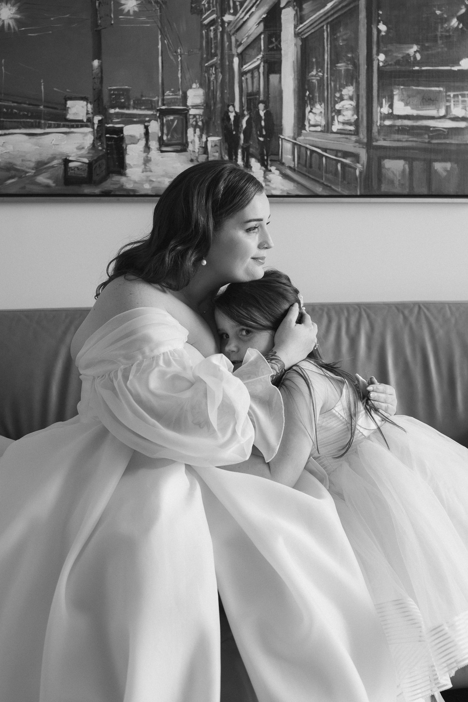 wedding mum and daughter
