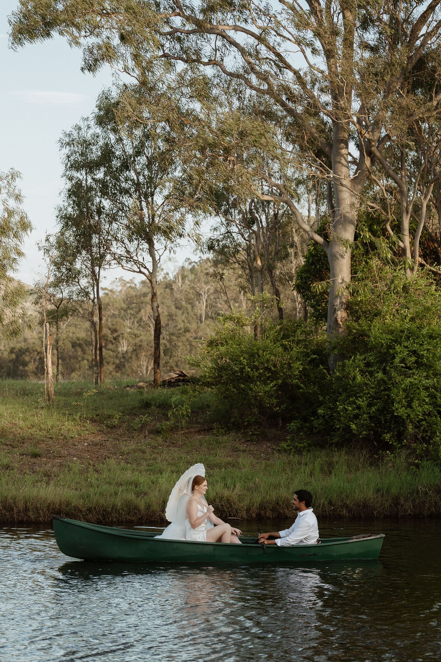 Canoe at wedding