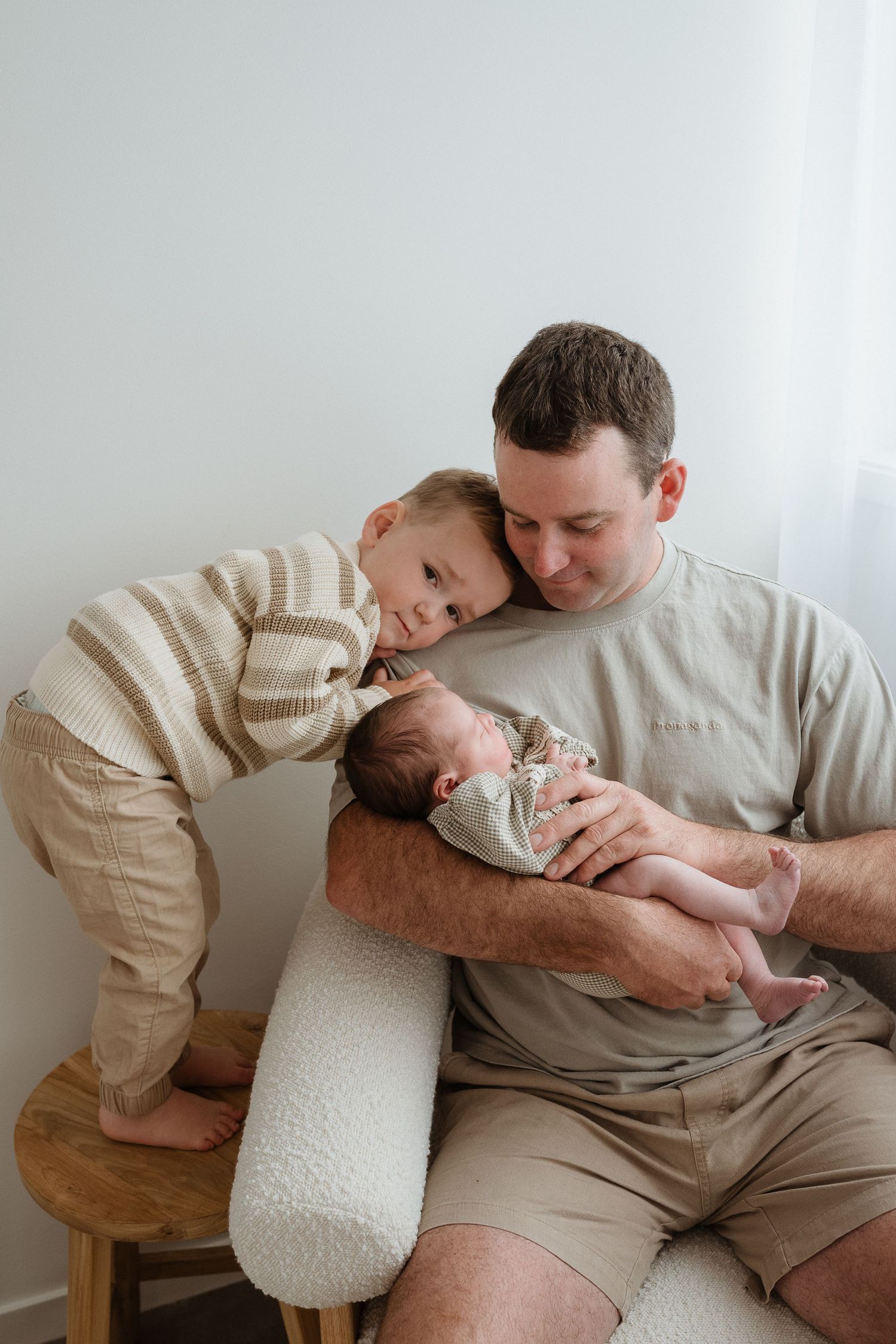 Dad and kids