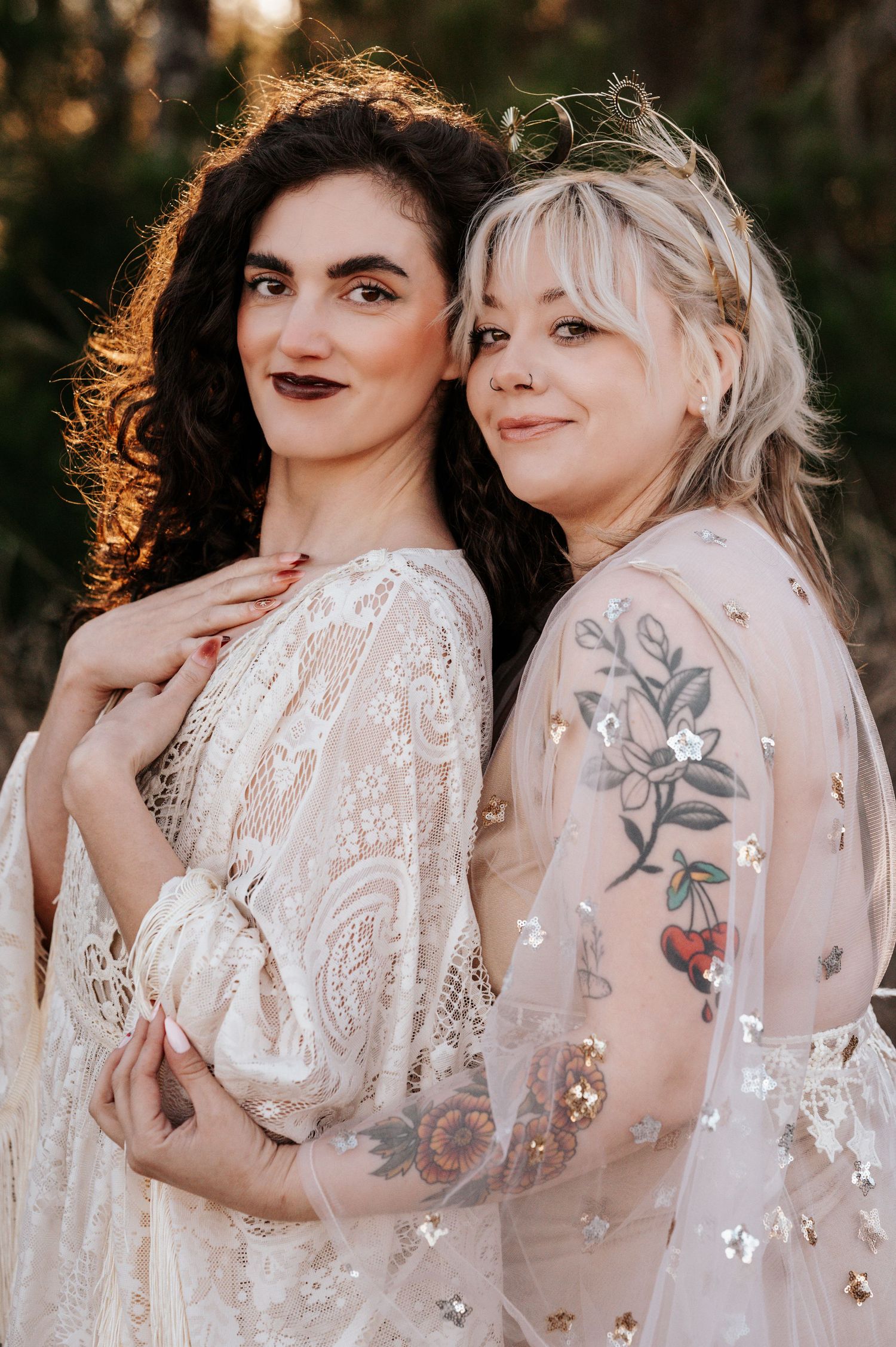 Photography client closet with maternity gowns and dresses for sessions in Middle Georgia. Styled by C + F Photography.