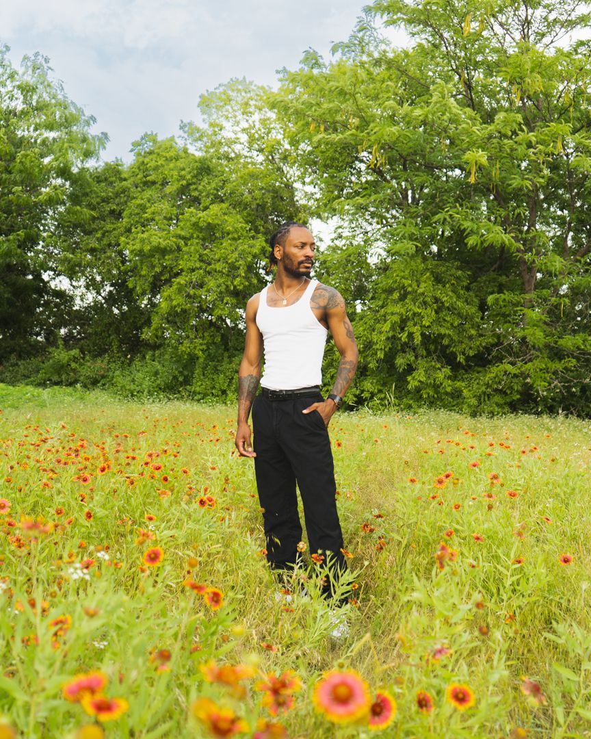A panoramic view of a meadow filled with vibrant red poppies and lush green grass on a bright summer day.