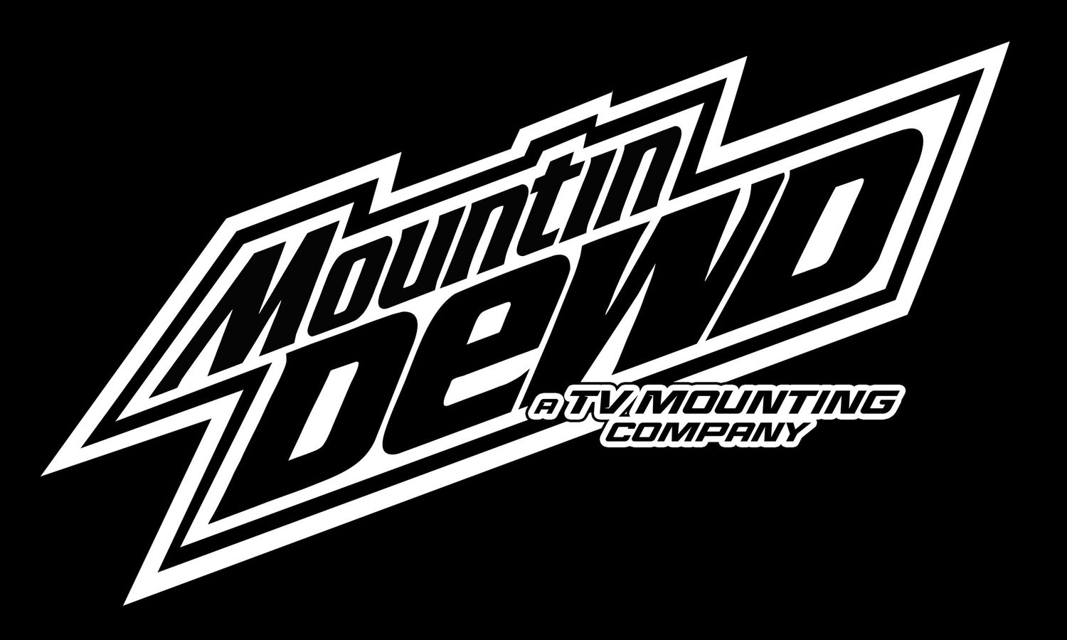 Mountin Dewd black and white logo