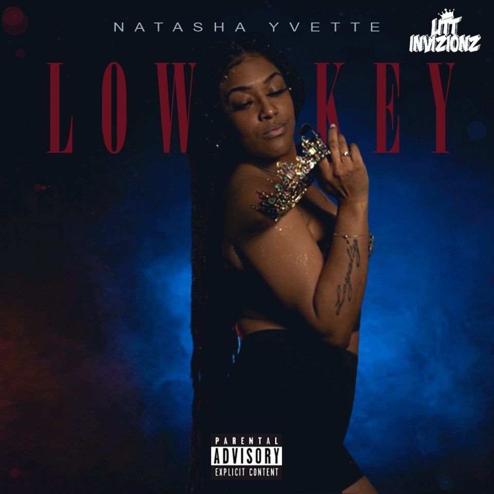 Dramatic blue and red lit album cover with 'LOW KEY' text.