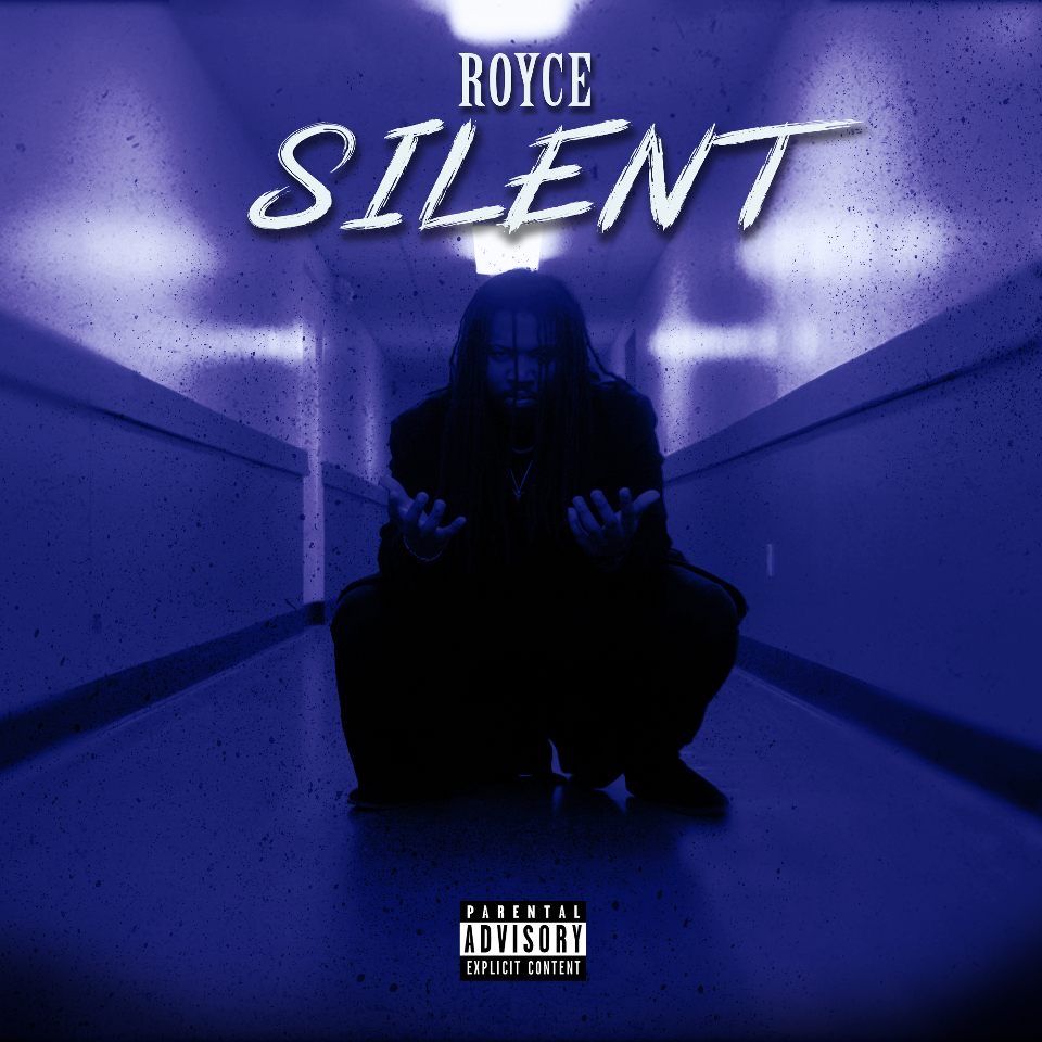 Purple-tinted hallway scene with silhouettes and 'SILENT' text overlay.