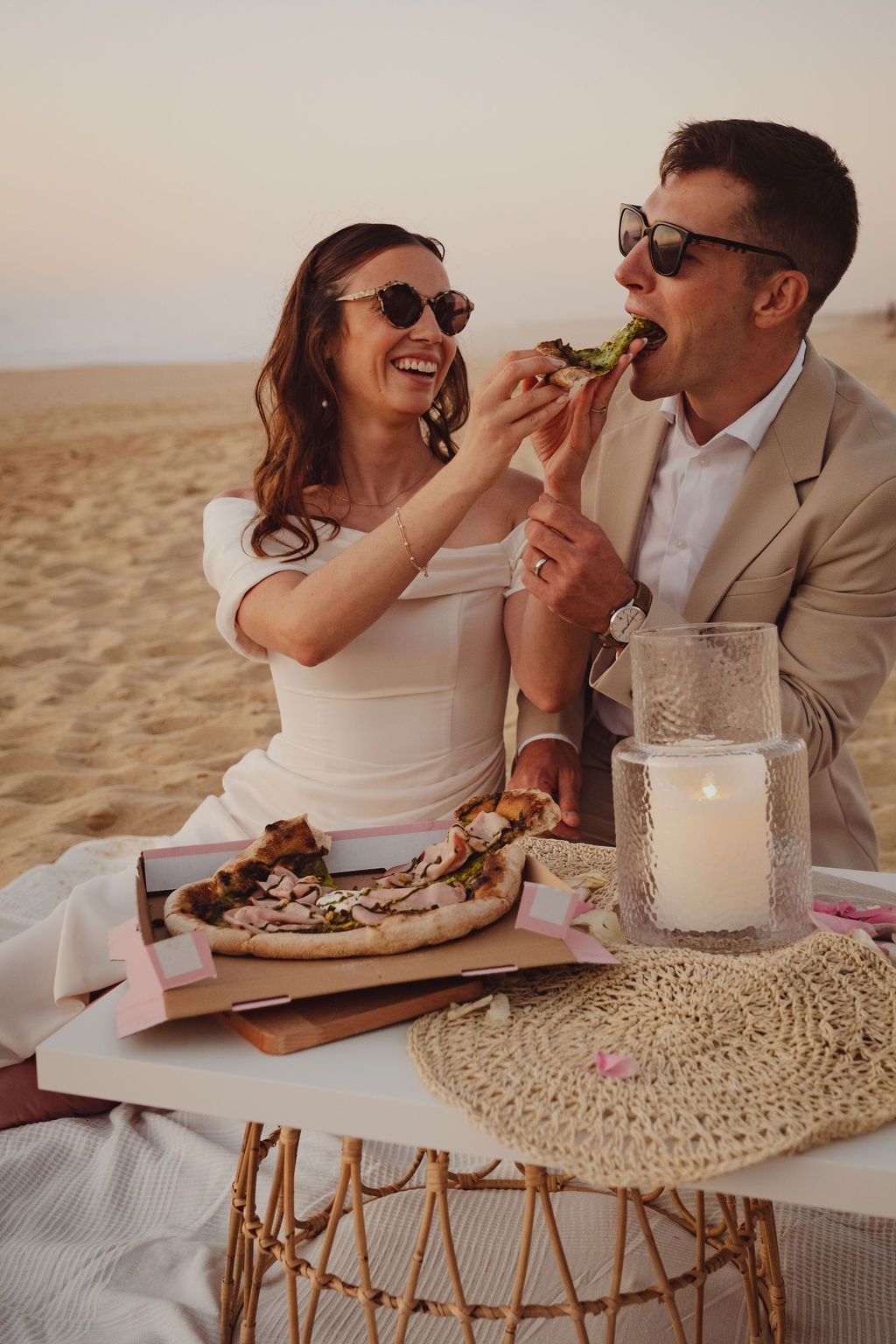 photographe atypique mariage petit comité pizza océan plage champagne eloppement pays basque landes reportage spontanée 