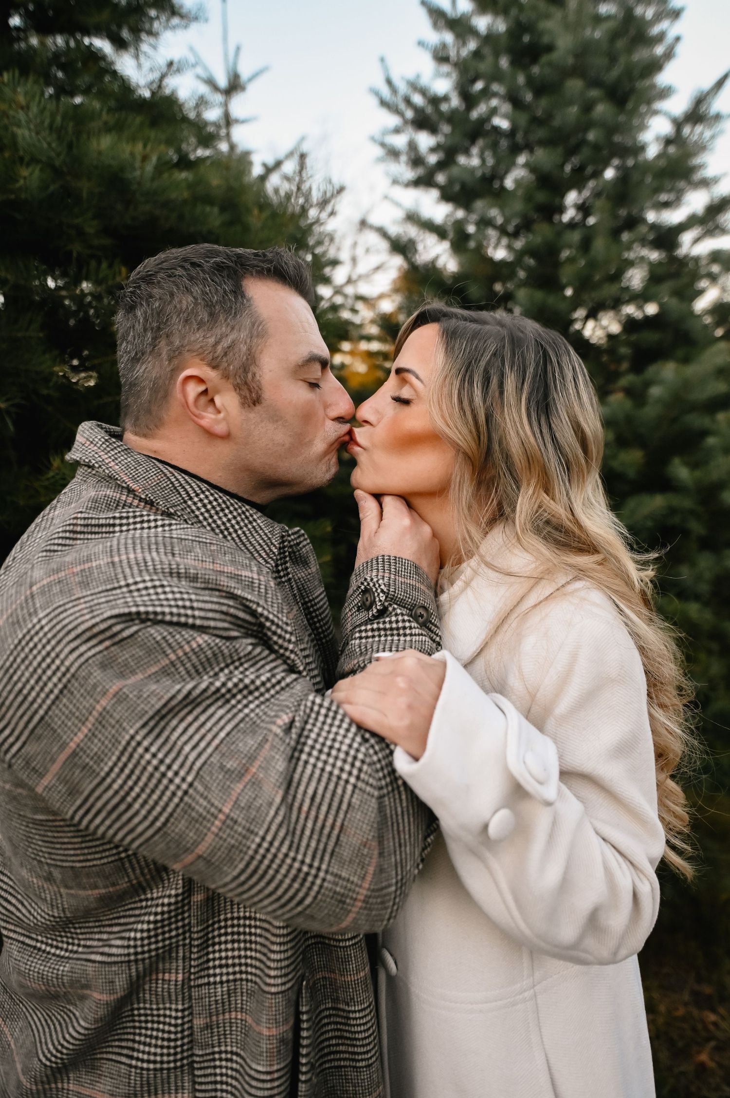 Christmas engagement photographer western MA