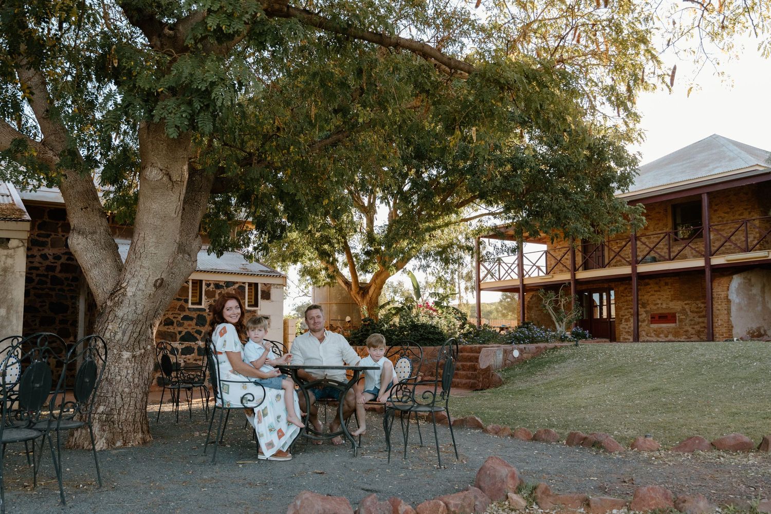 A family photography session set in Cossack, WA