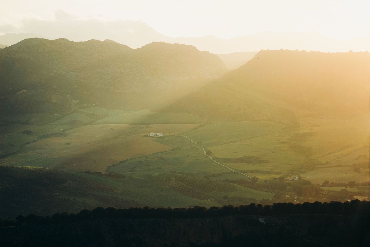 Ronda, Andalusia, Spain rolling hills at golden hour photography