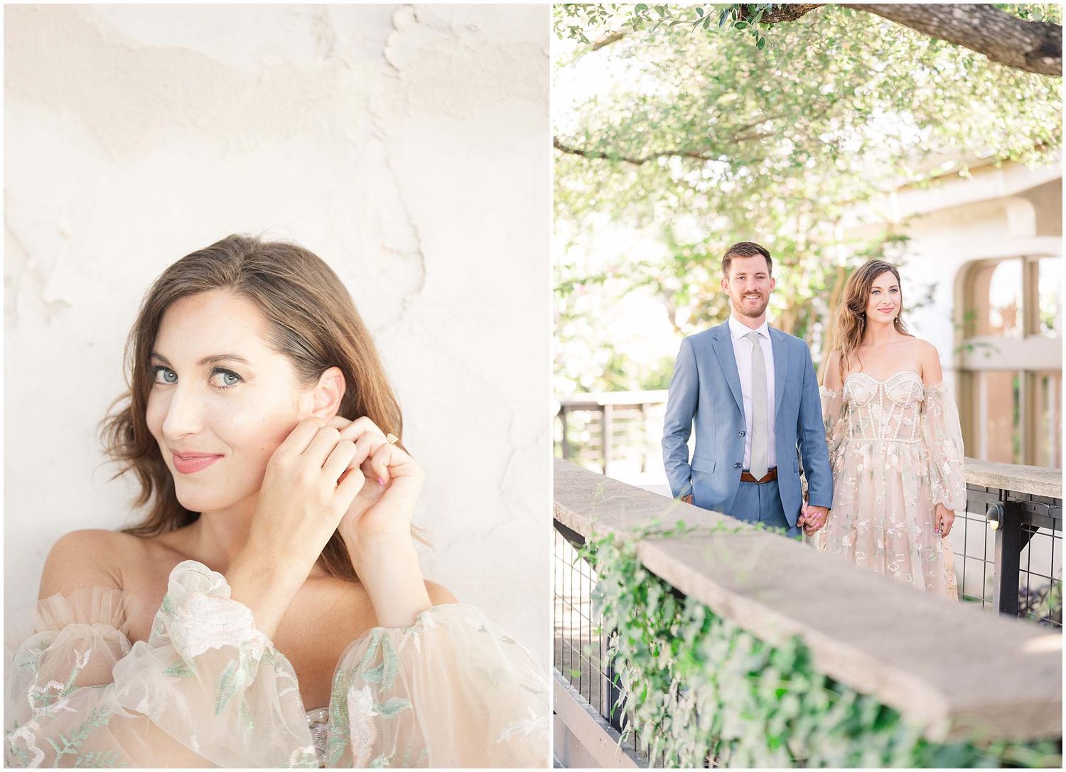 Couple sharing tender moments in a garden setting with beautiful natural light.