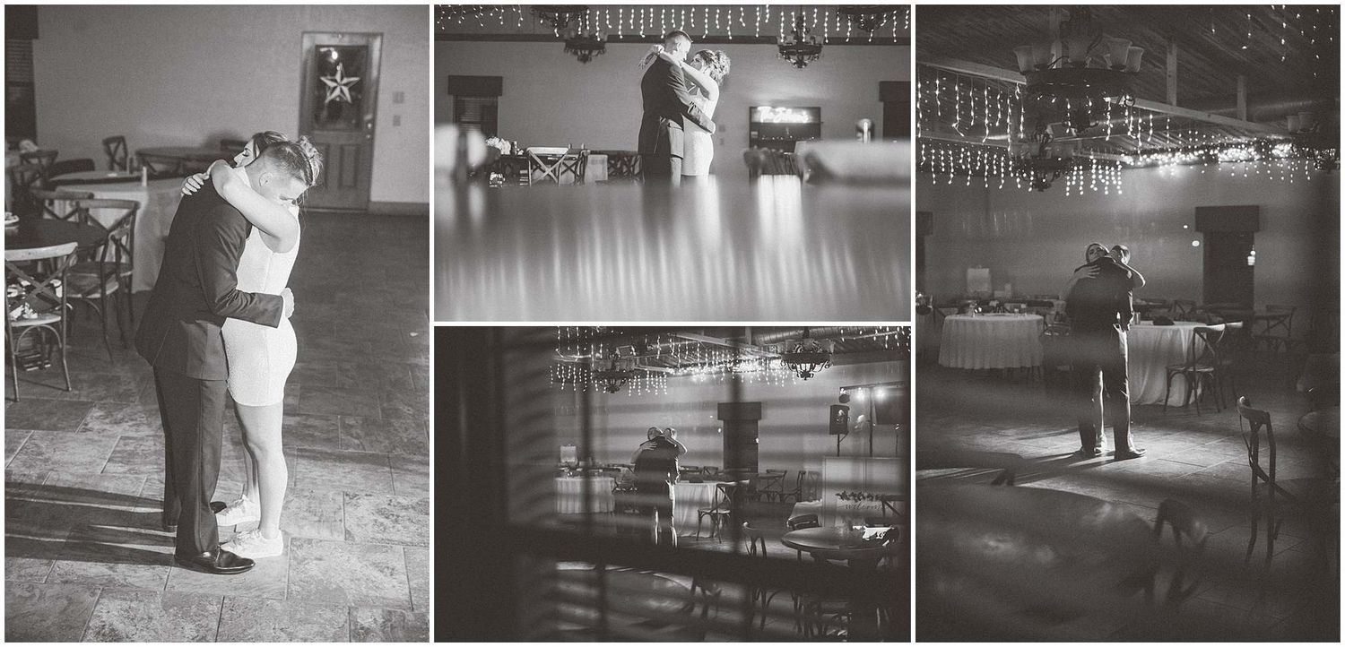 Black and white vintage dance photos showing couples dancing together at a formal event.