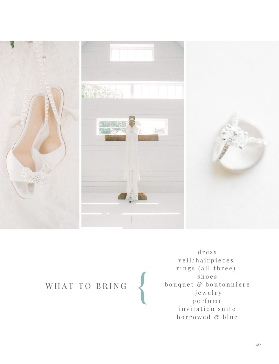 Elegant wedding flat shoes, bridal veil, and groom at altar with a what to bring checklist for wedding day essentials.