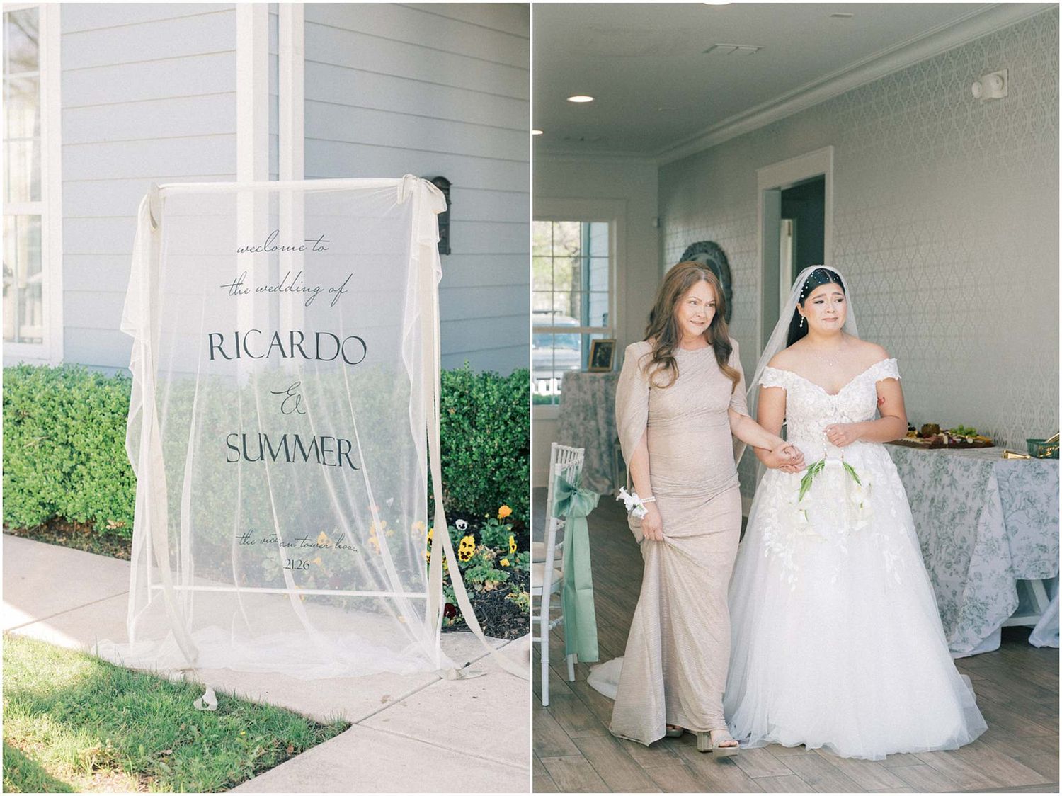 Elegant wedding venue interior with white decor and marble details showcases multiple ceremony and reception spaces.