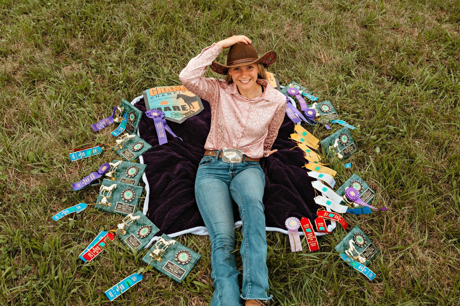 A senior session at Newton County Fairgrounds in Kentland, Indiana