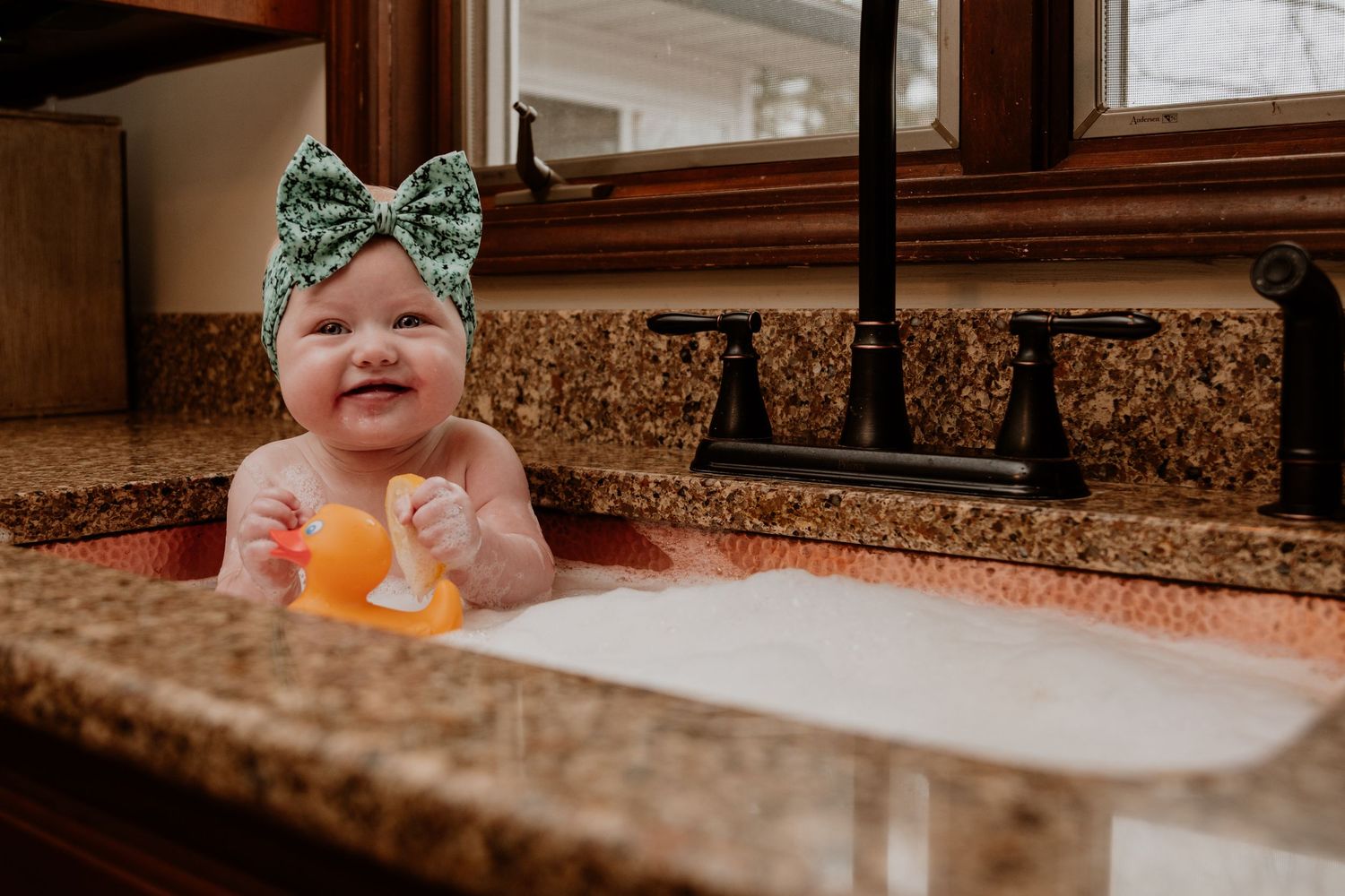 A milk bath session in DeMotte, Indiana