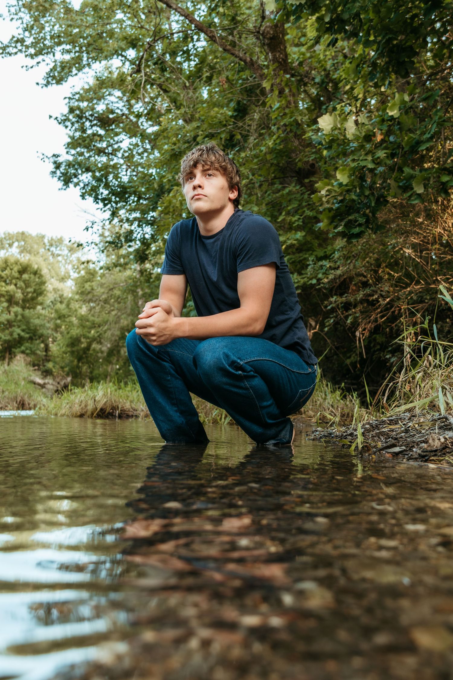 A senior session at Remington Community Park in Remington, Indiana