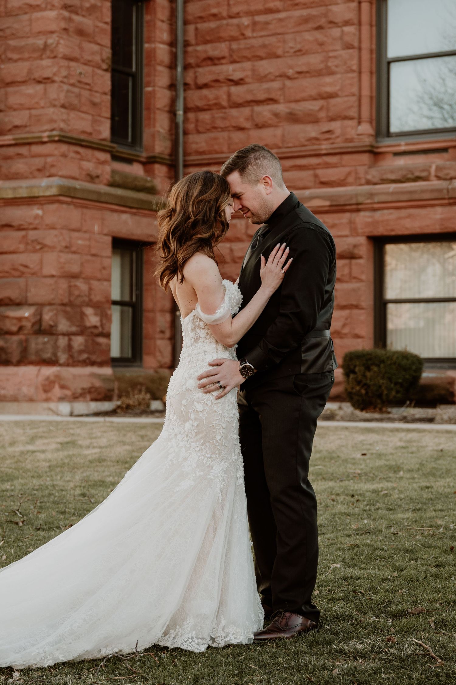 A wedding at La Porte County Courthouse, Indiana