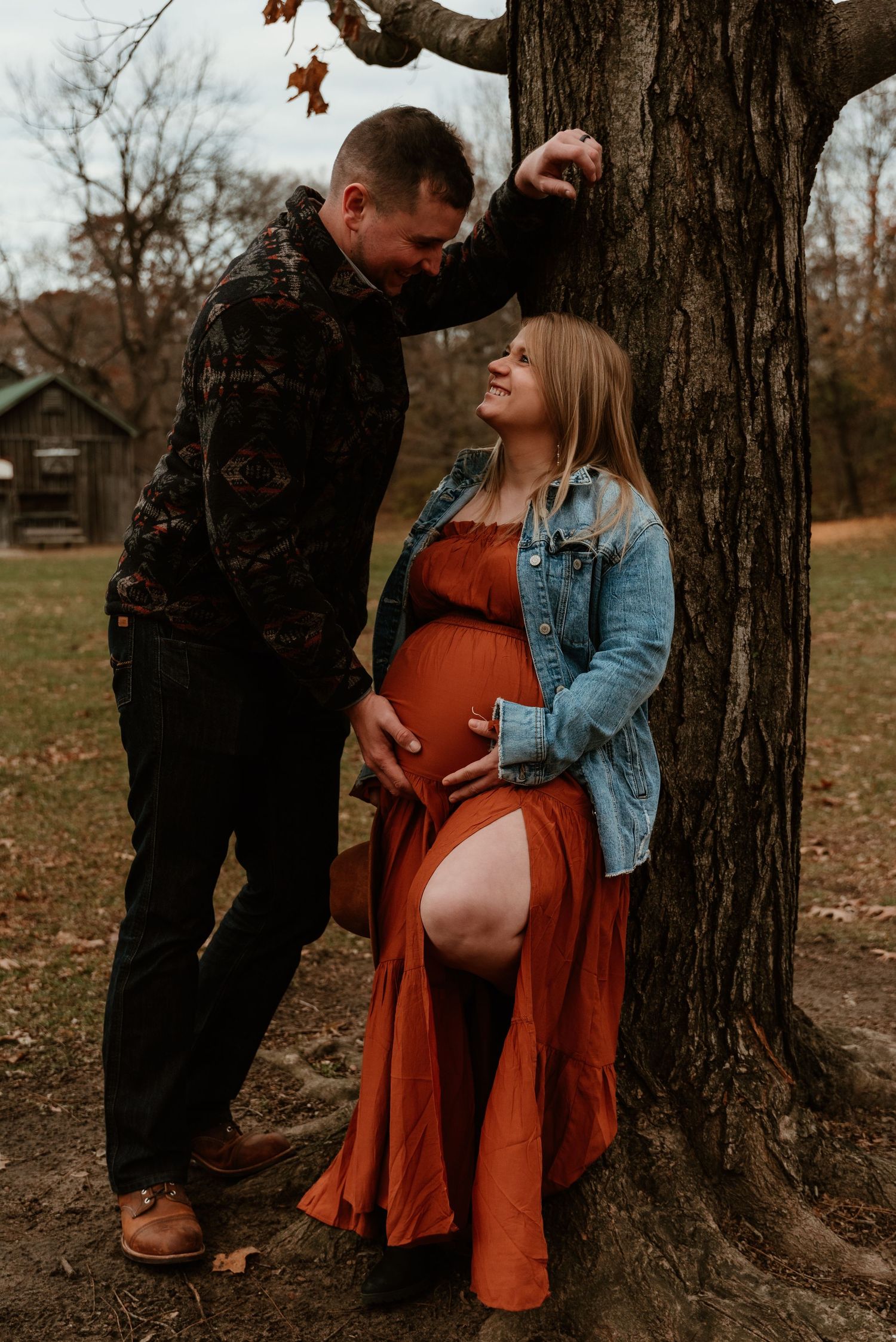 A maternity session at Deep River County Park in Hobart, Indiana