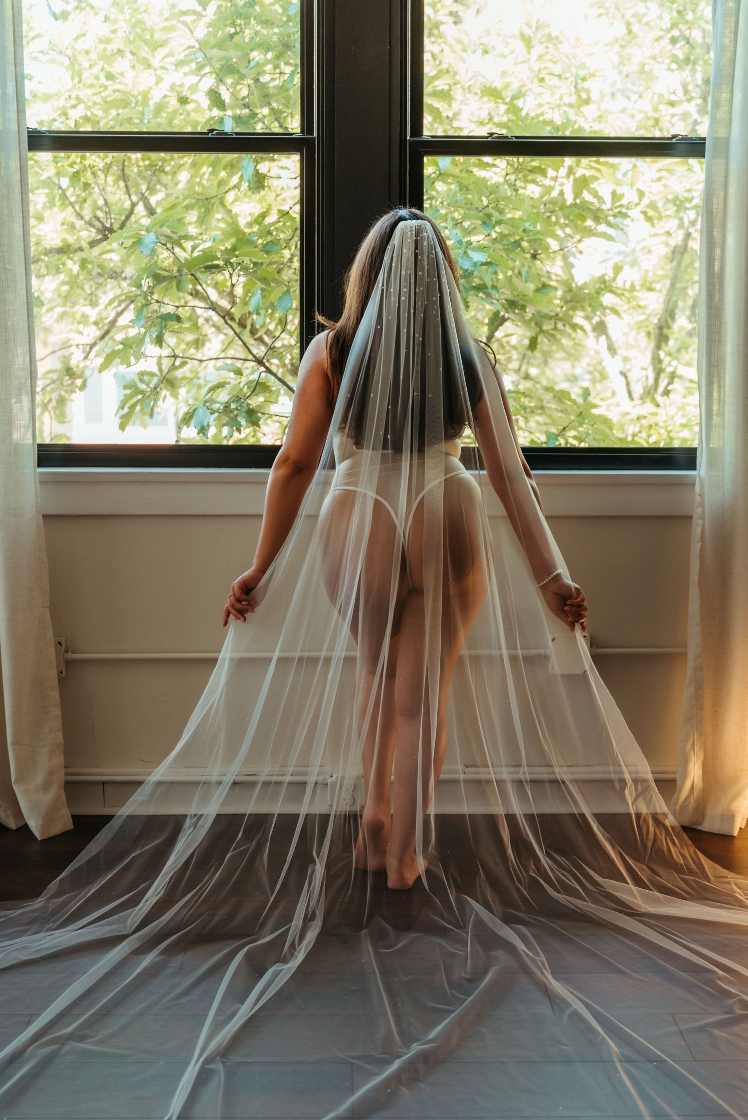 A bridal boudoir session in Valparaiso, Indiana