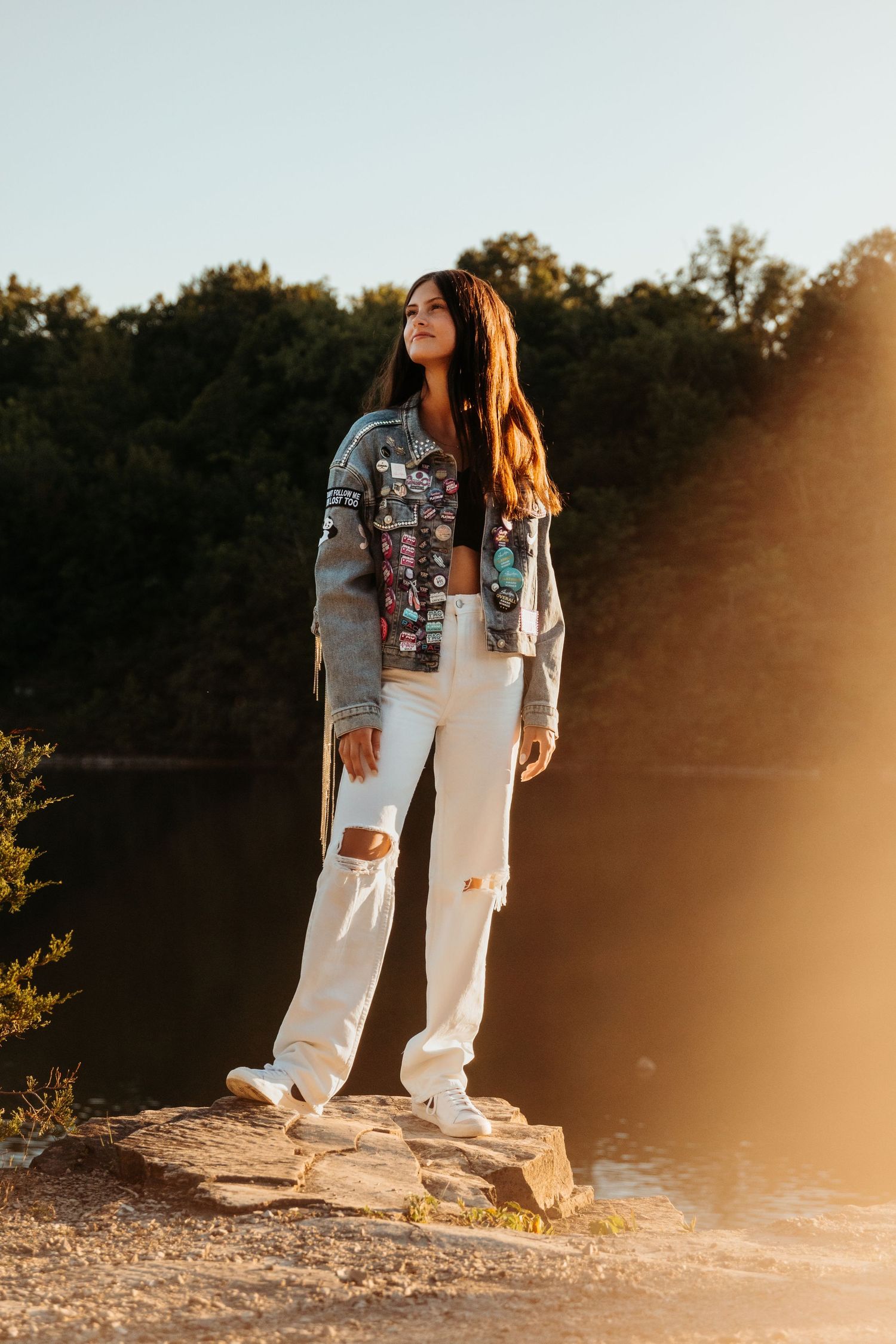 A senior session at France Park in Logansport, Indiana