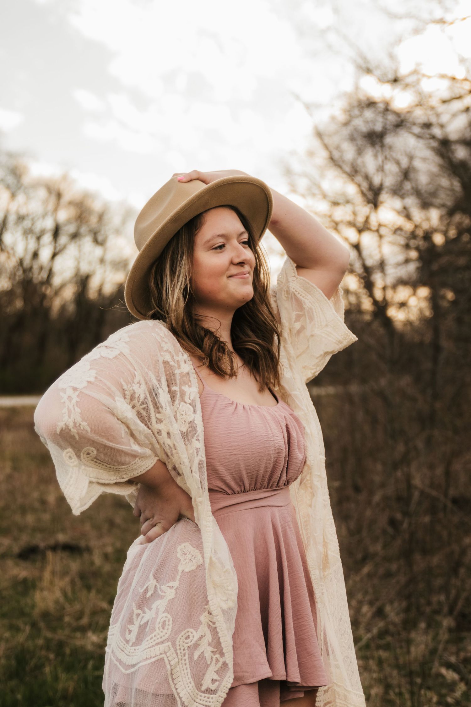 A senior session in Fair Oaks, Indiana