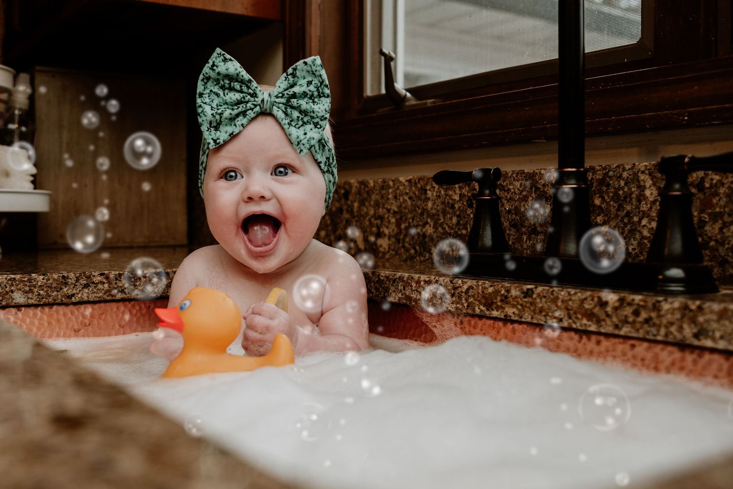 A milk bath session in DeMotte, Indiana