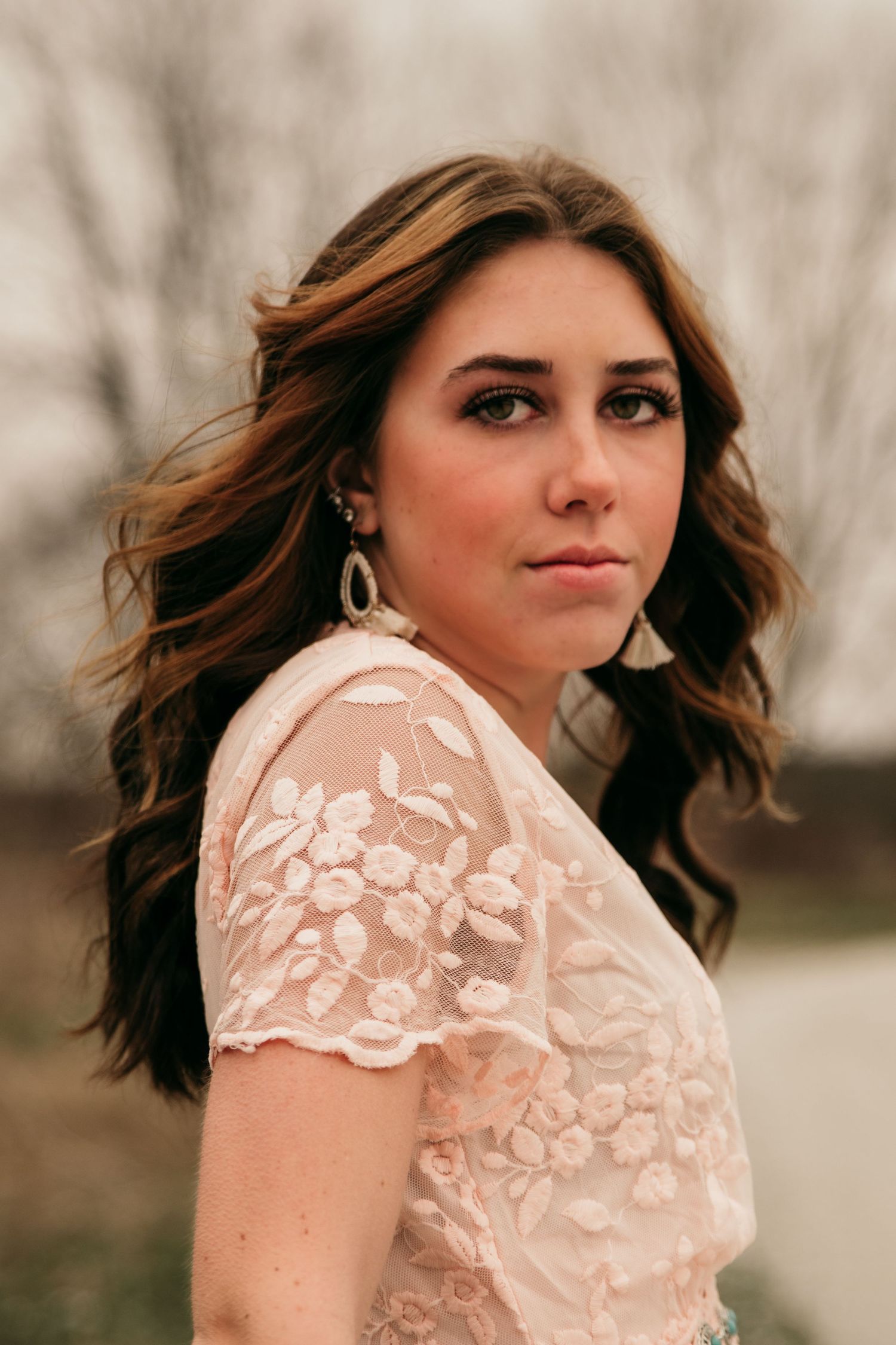 A senior session in Fair Oaks, Indiana