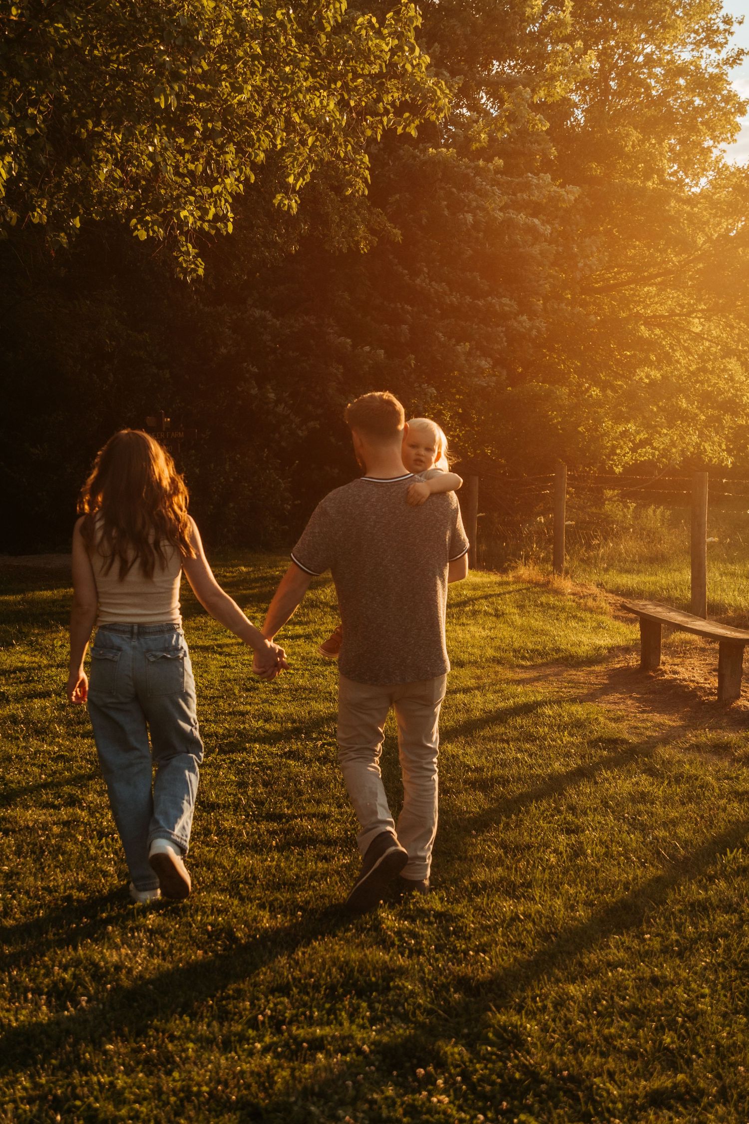 A family session at Buckley Homestead County Park in Lowell, Indiana
