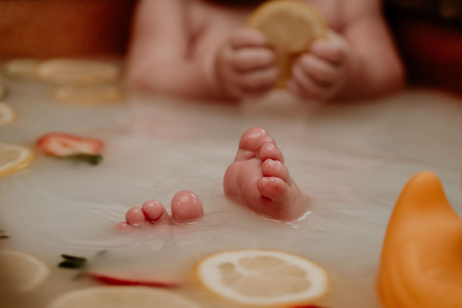 A milk bath session in DeMotte, Indiana