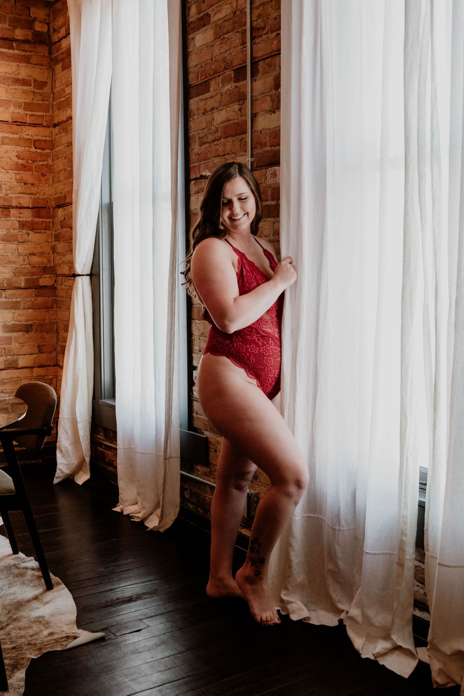 A boudoir session in Michigan City, Indiana