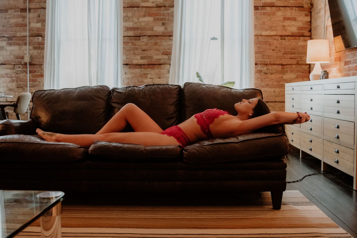 A boudoir session in Michigan City, Indiana