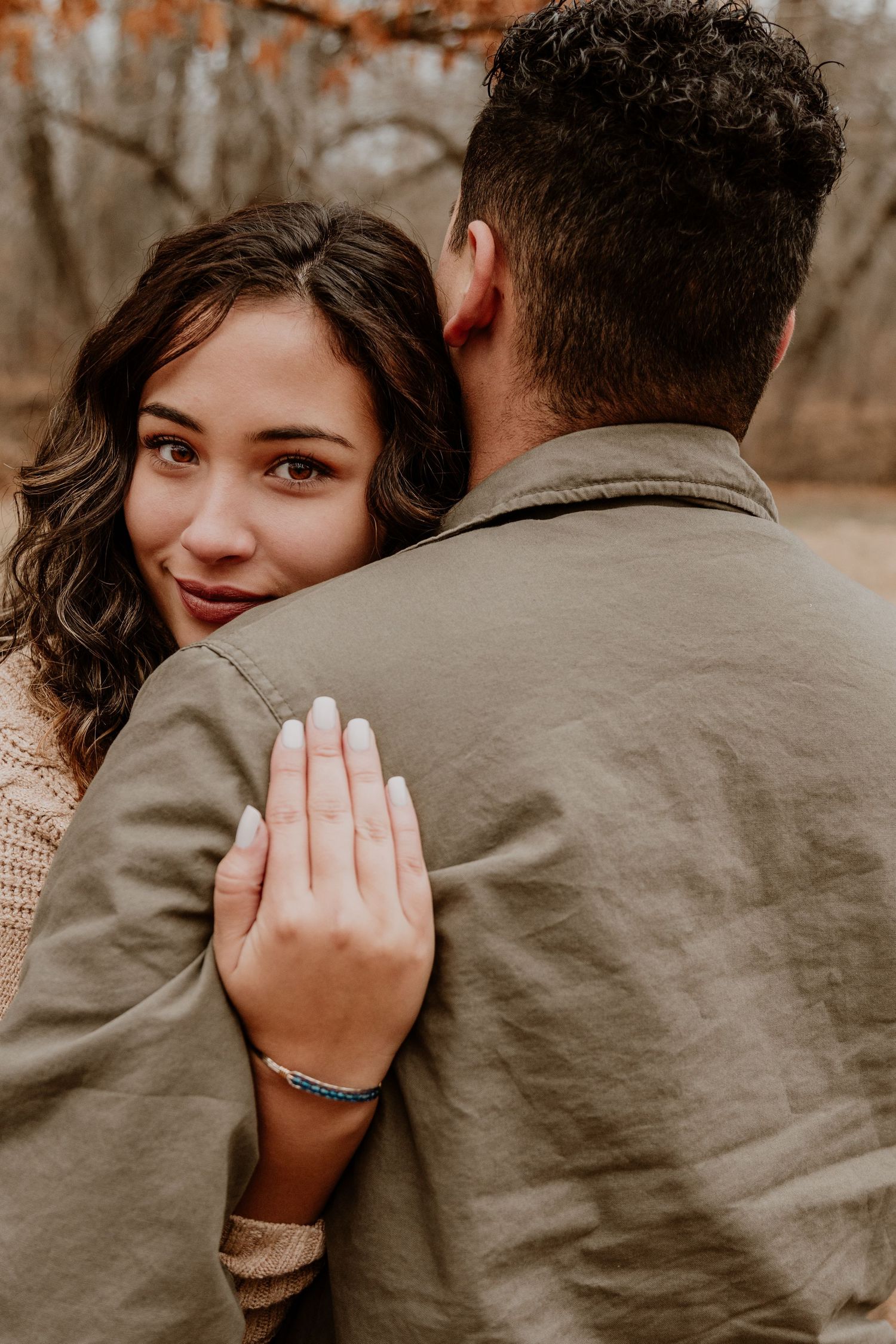 A couples session at Deep River County Park in Hobart, Indiana