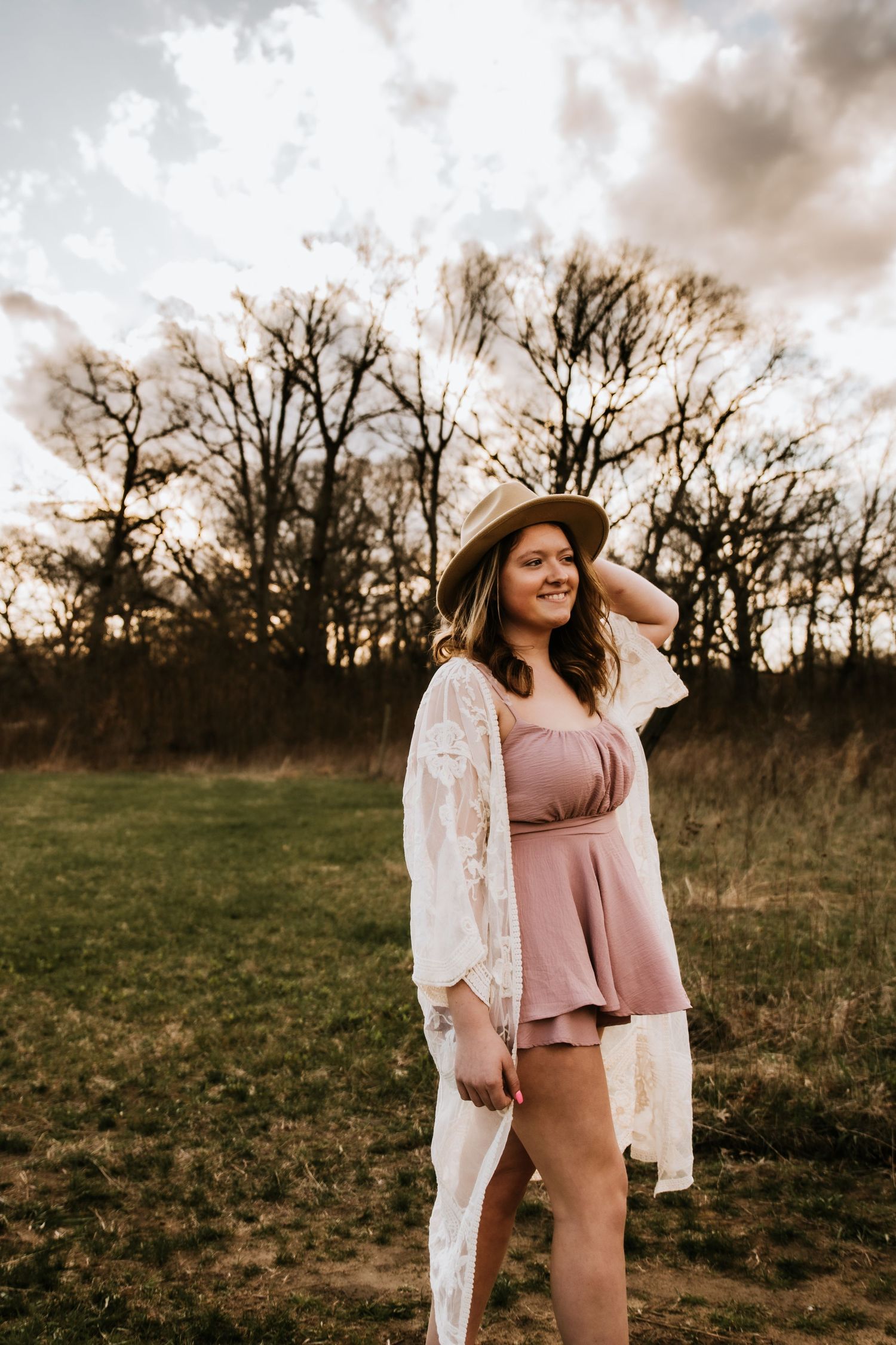 A senior session in Fair Oaks, Indiana