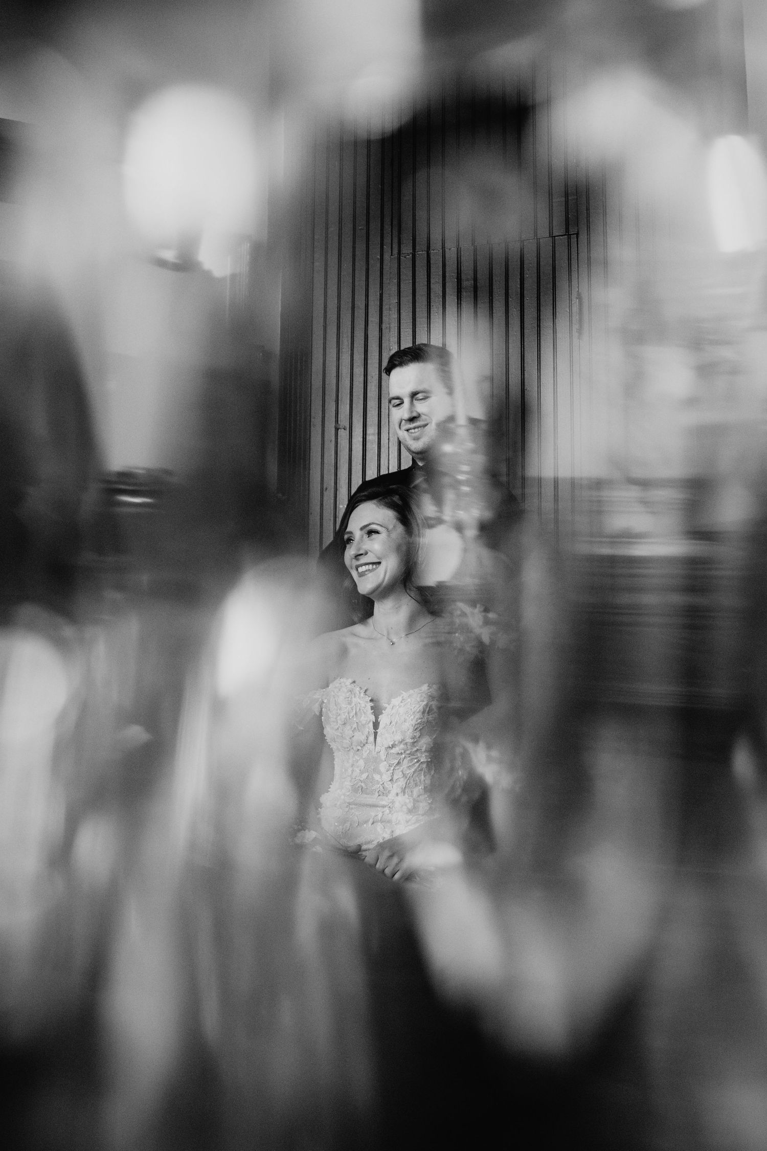 A wedding couple at Interlude at Etropal in La Porte, Indiana