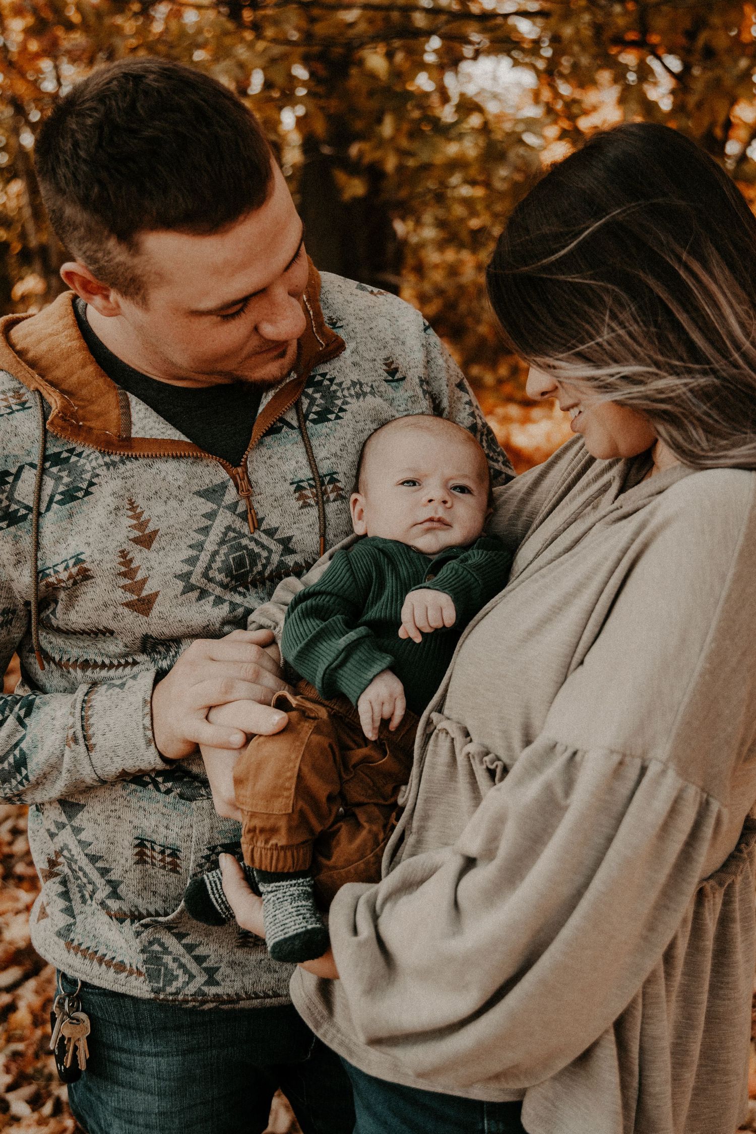 A family session in Twelve Mile, Indiana