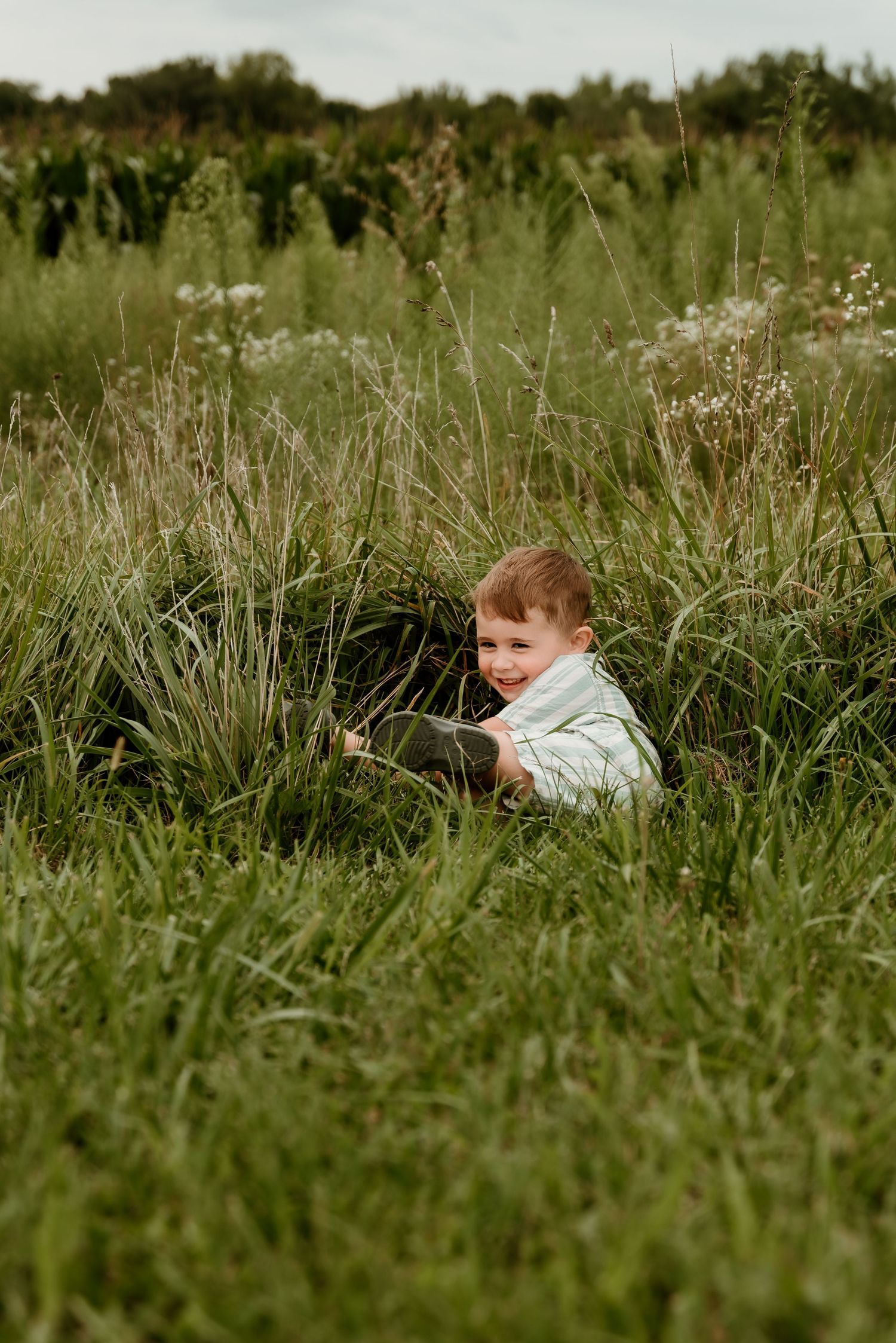 A family session in Twelve Mile, Indiana