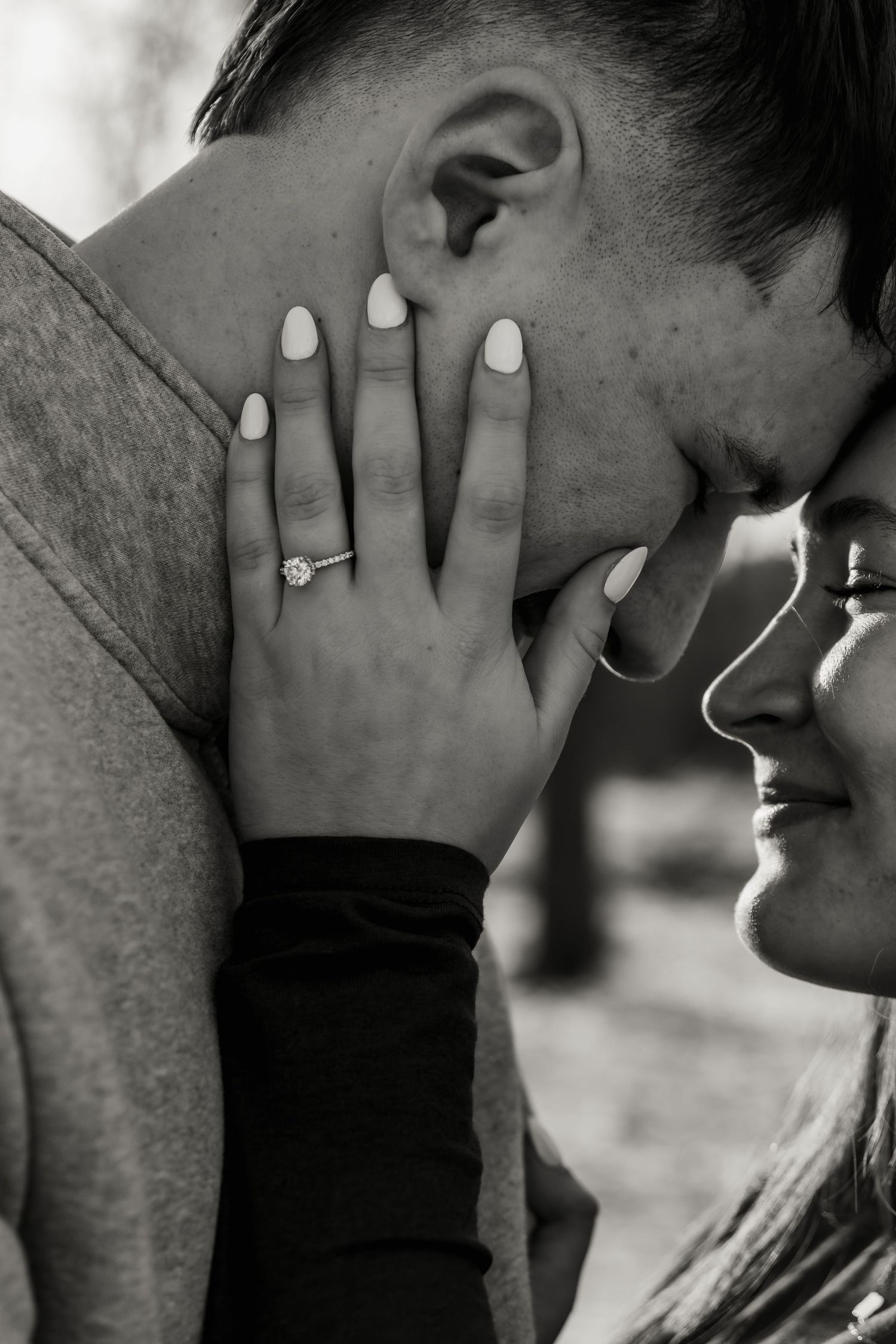 An engagement session at Wildcat Creek Park in Lafayette, Indiana