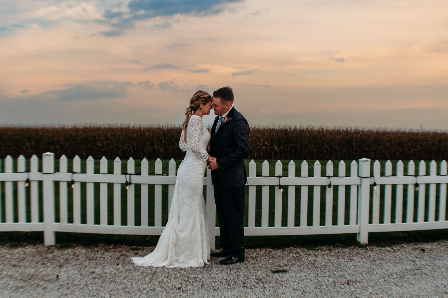 A wedding couple at The Bringhurst in Bringhurst, Indiana