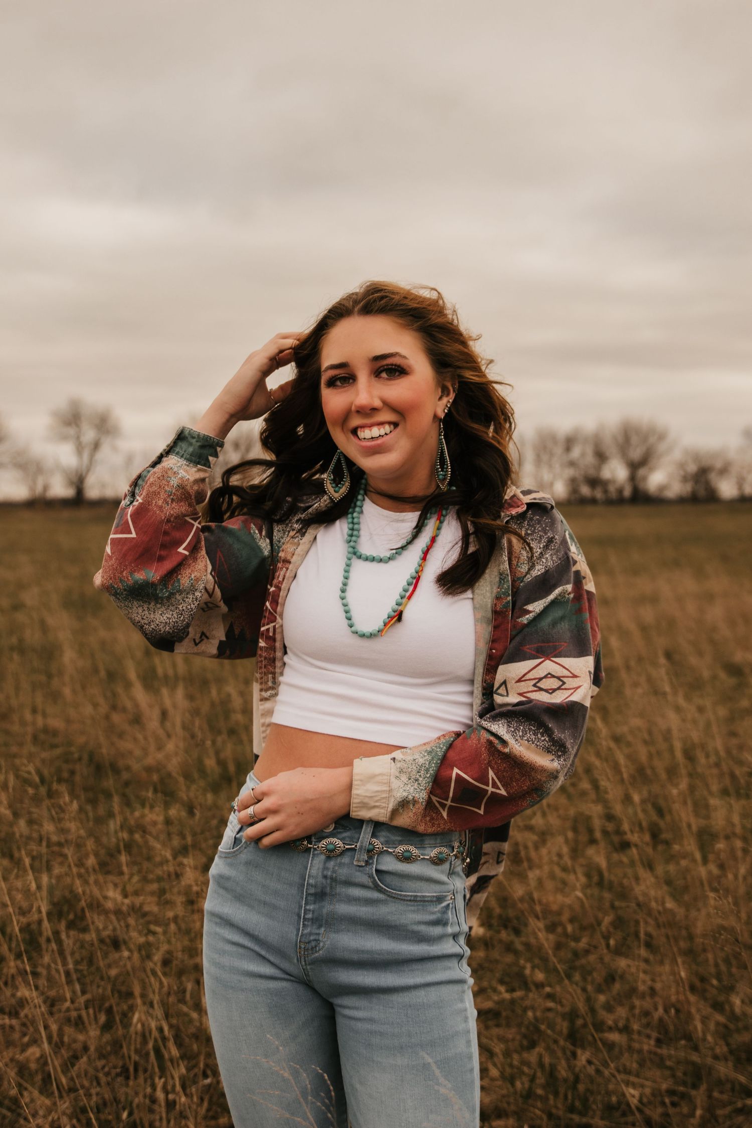 A senior session in Fair Oaks, Indiana