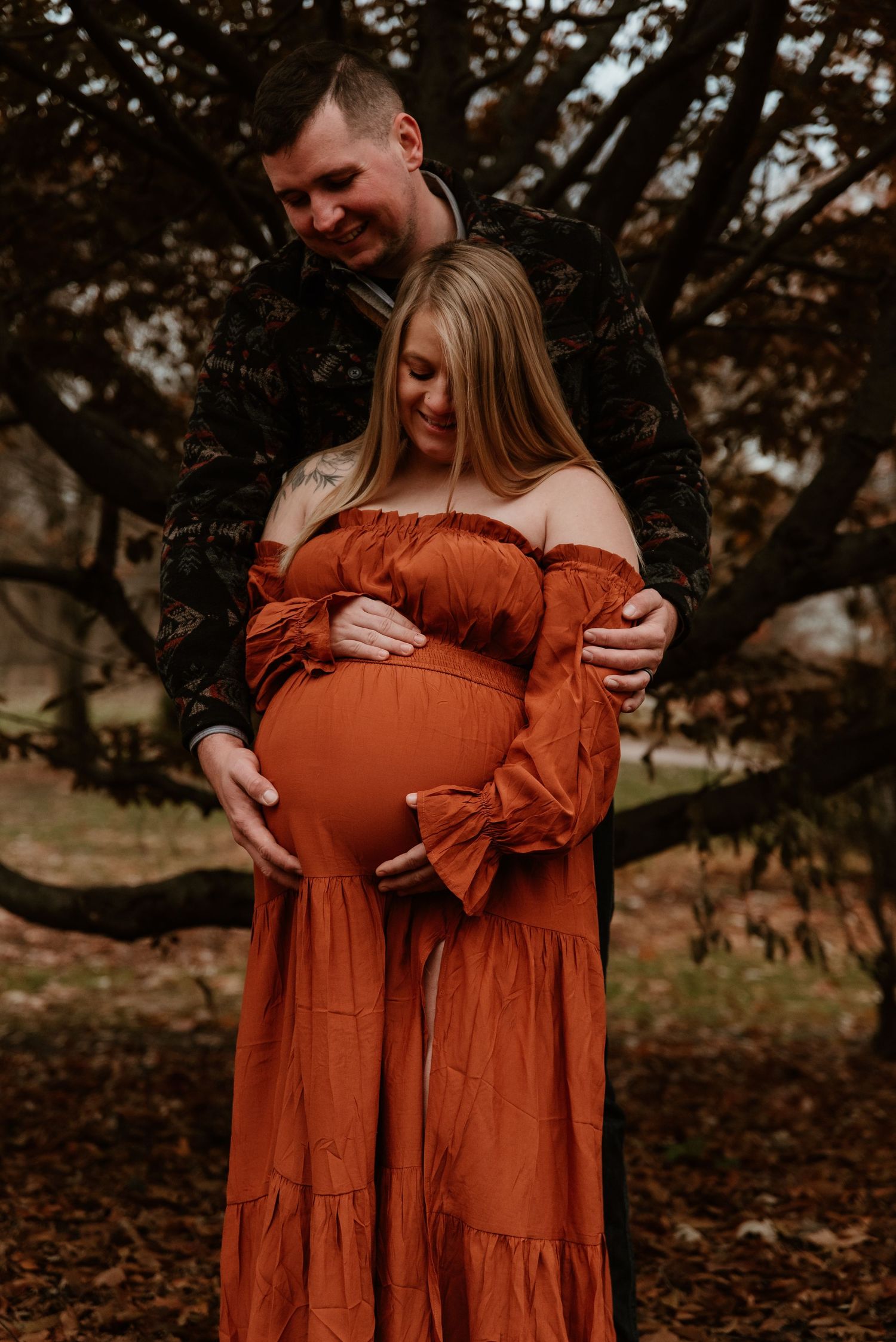 A maternity session at Deep River County Park in Hobart, Indiana