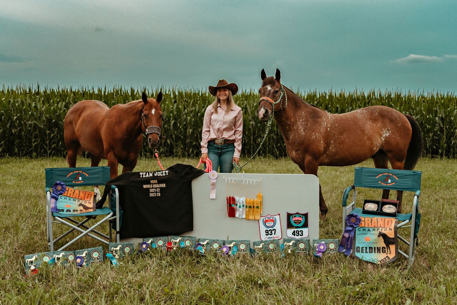 A senior session at Newton County Fairgrounds in Kentland, Indiana