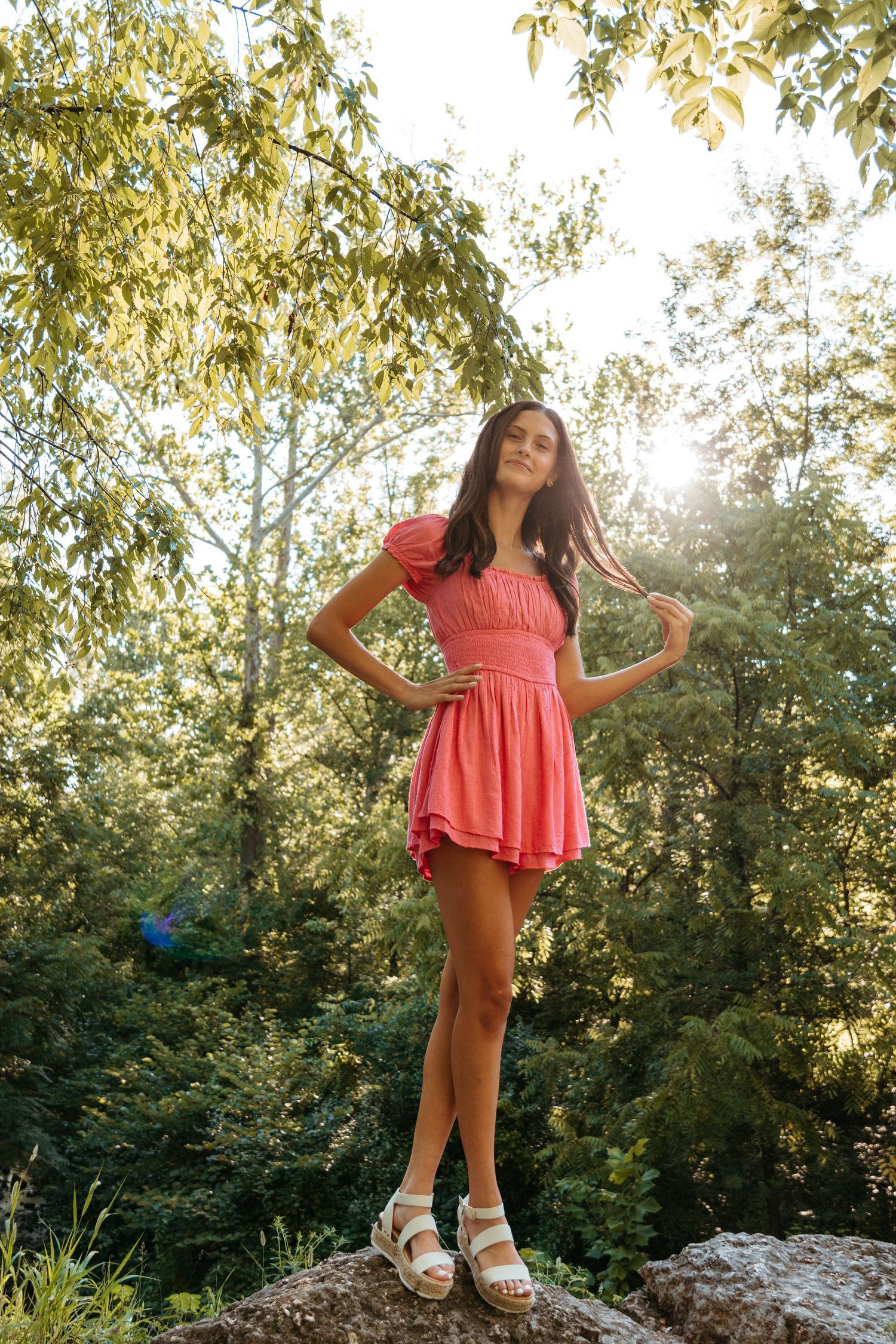 A senior session at France Park in Logansport, Indiana