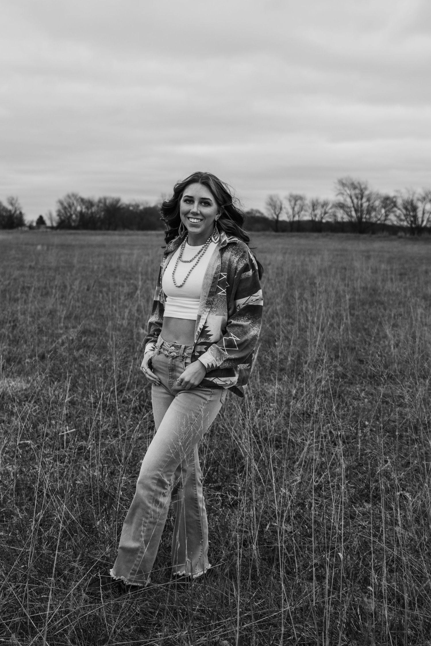 A senior session in Fair Oaks, Indiana