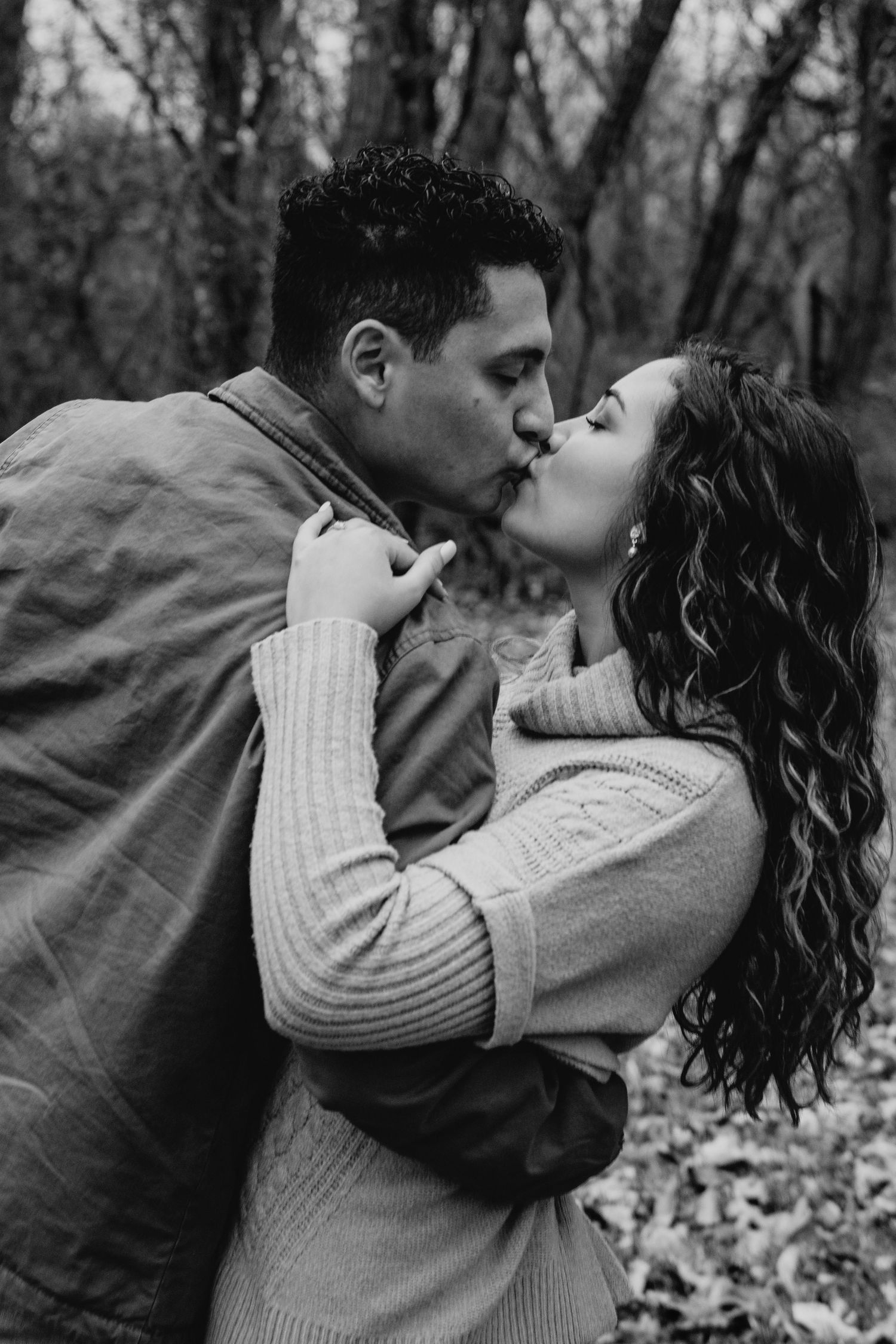 A couples session at Deep River County Park in Hobart, Indiana